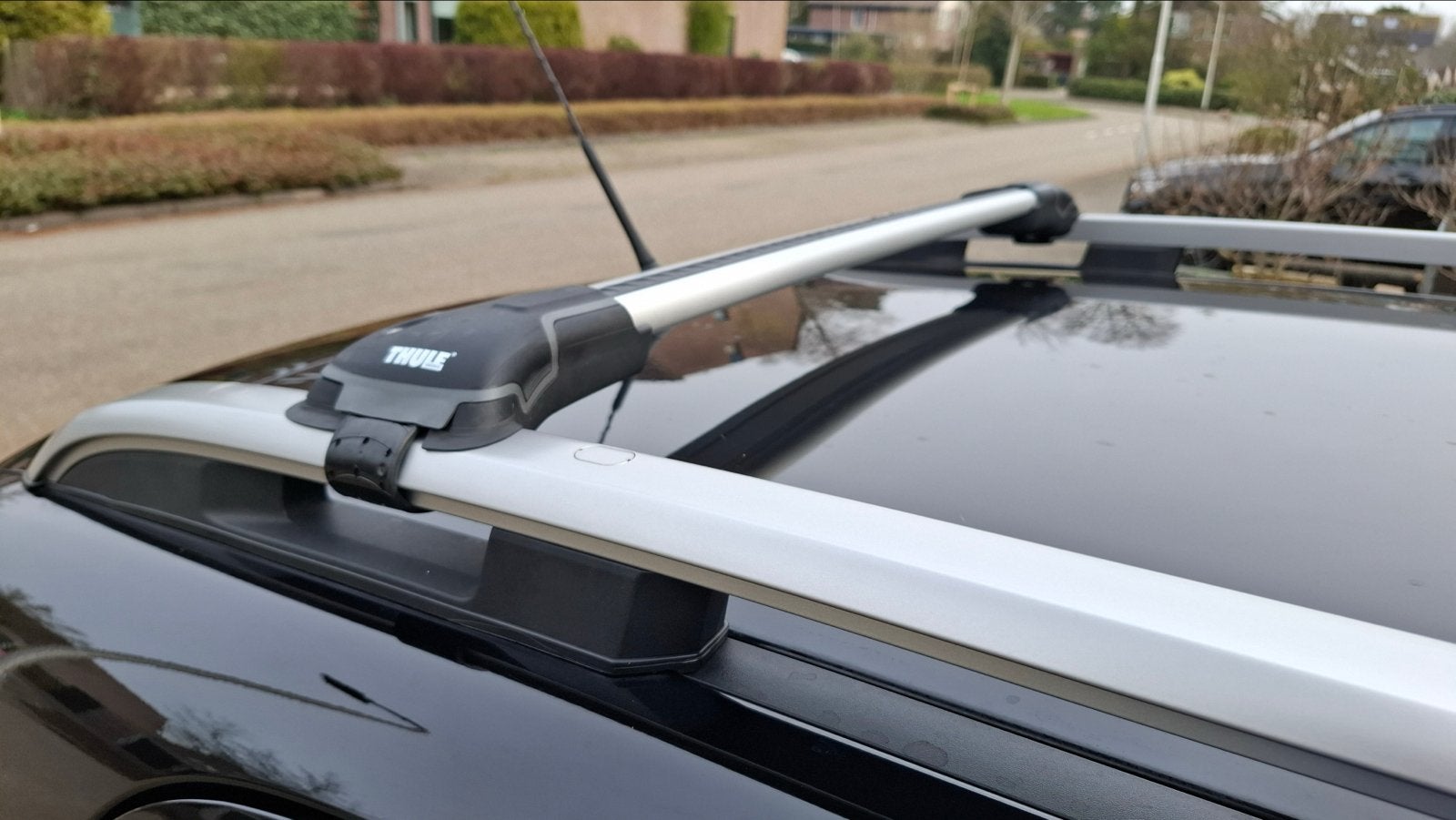Thule WingBar Edge dakdragers Fiat Panda met open dakrails!, Auto diversen, Dakdragers, Ophalen of Verzenden, Gebruikt