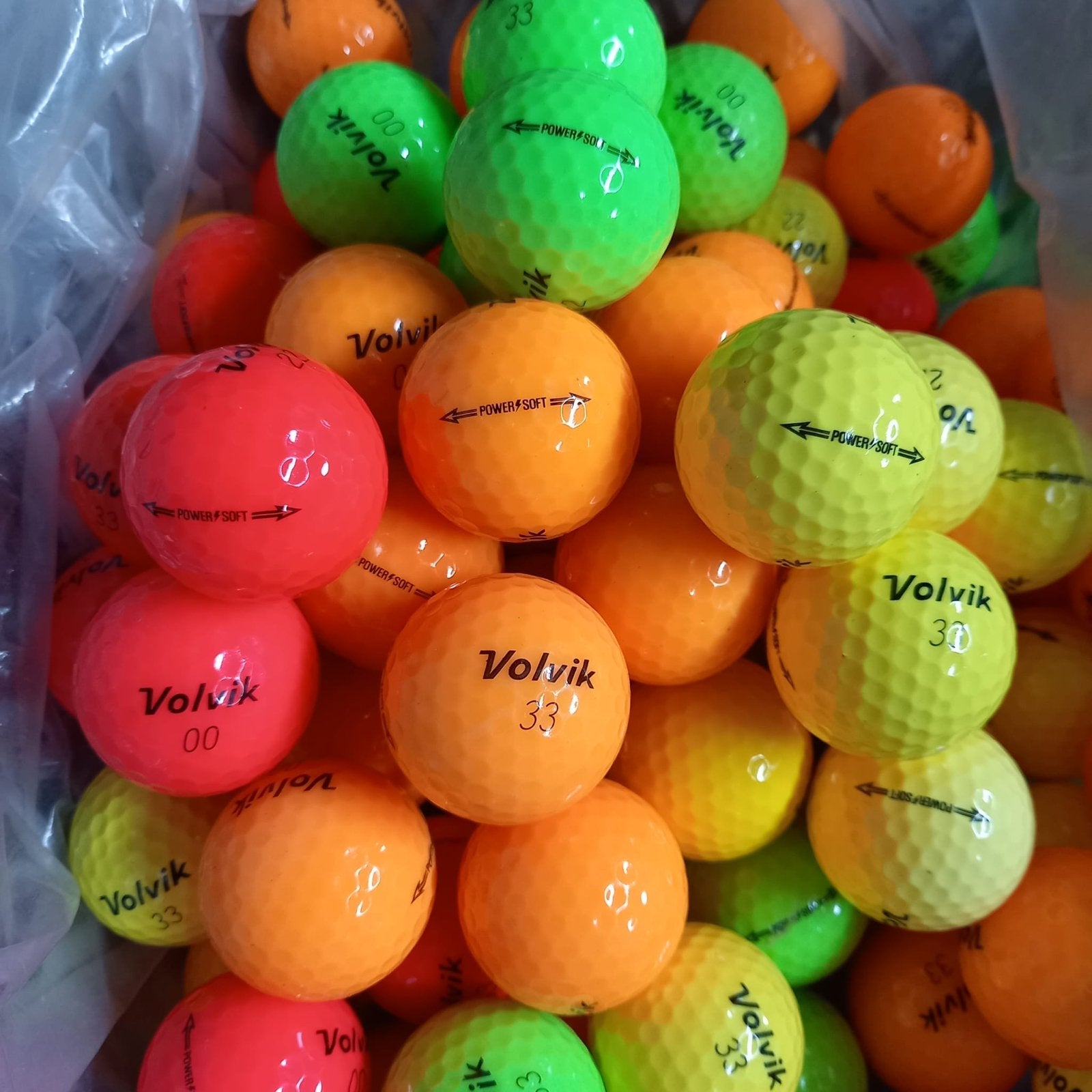 Volvik powersoft mix AAAA Golfballen - 100 stuks, Ophalen of Verzenden, Gebruikt, Bal(len), Overige merken