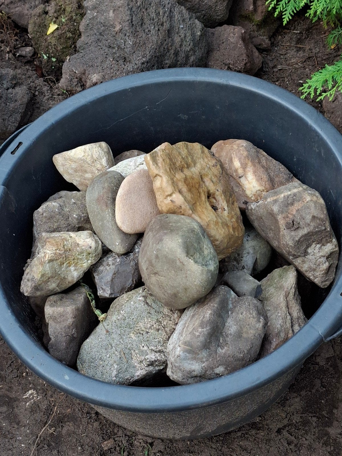 Keien vijverstenen, Tuin en Terras, Ophalen