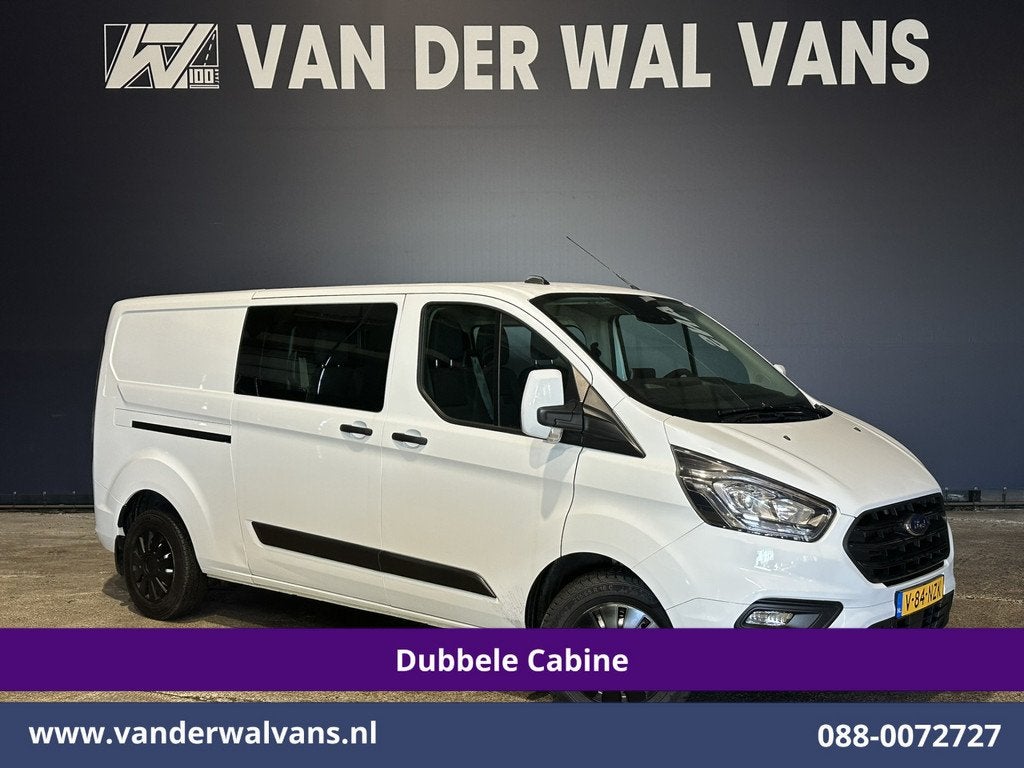 Ford Transit Custom 2.0 TDCI 130pk L2H1 Dubbele Cabine Euro6, Auto's, Voorwielaandrijving, Gebruikt, 4 cilinders, Bedrijf