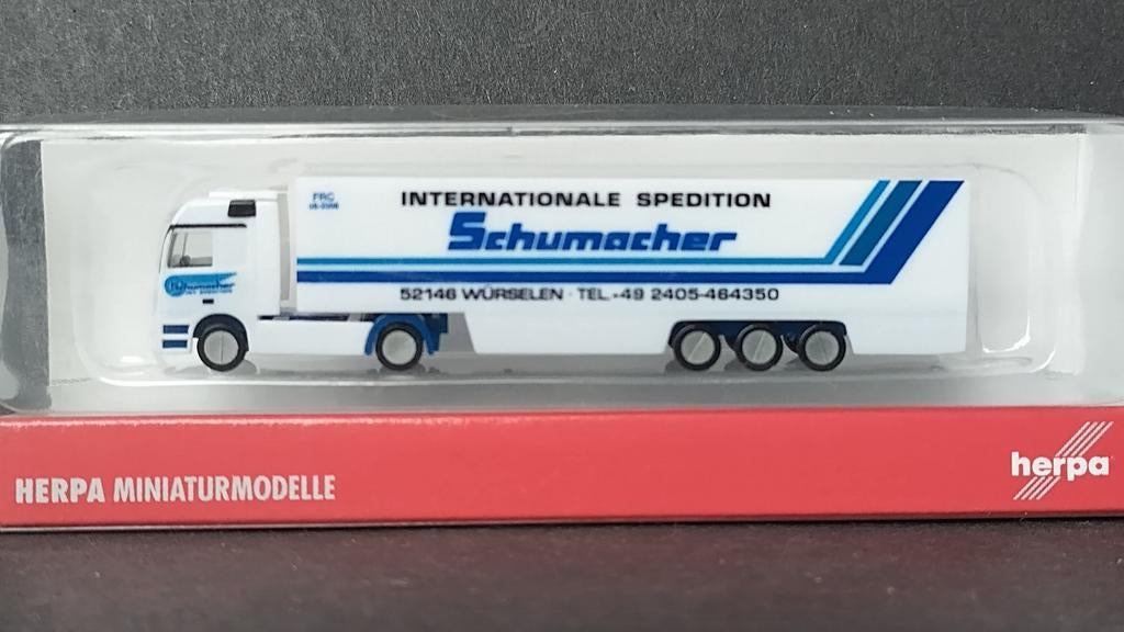Mercedes Benz Actros Schumacher 1:220 Z Spoor Herpa Pol, Verzenden, Trucks@herpa.de, Nieuw, Bus of Vrachtwagen