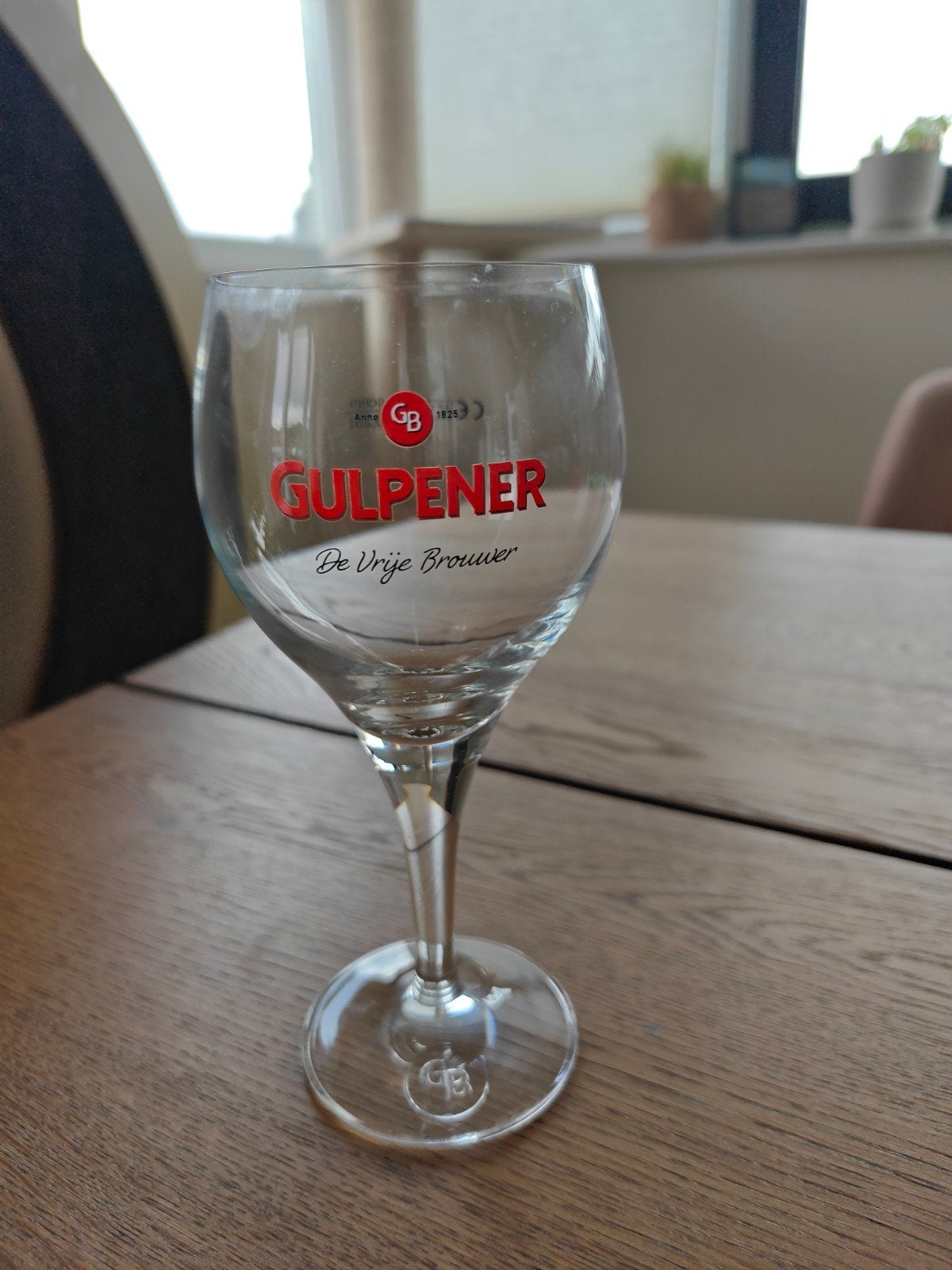 Gulpener bierglas - De Vrije Brouwer, Ophalen, Zo goed als nieuw, Overige merken, Glas