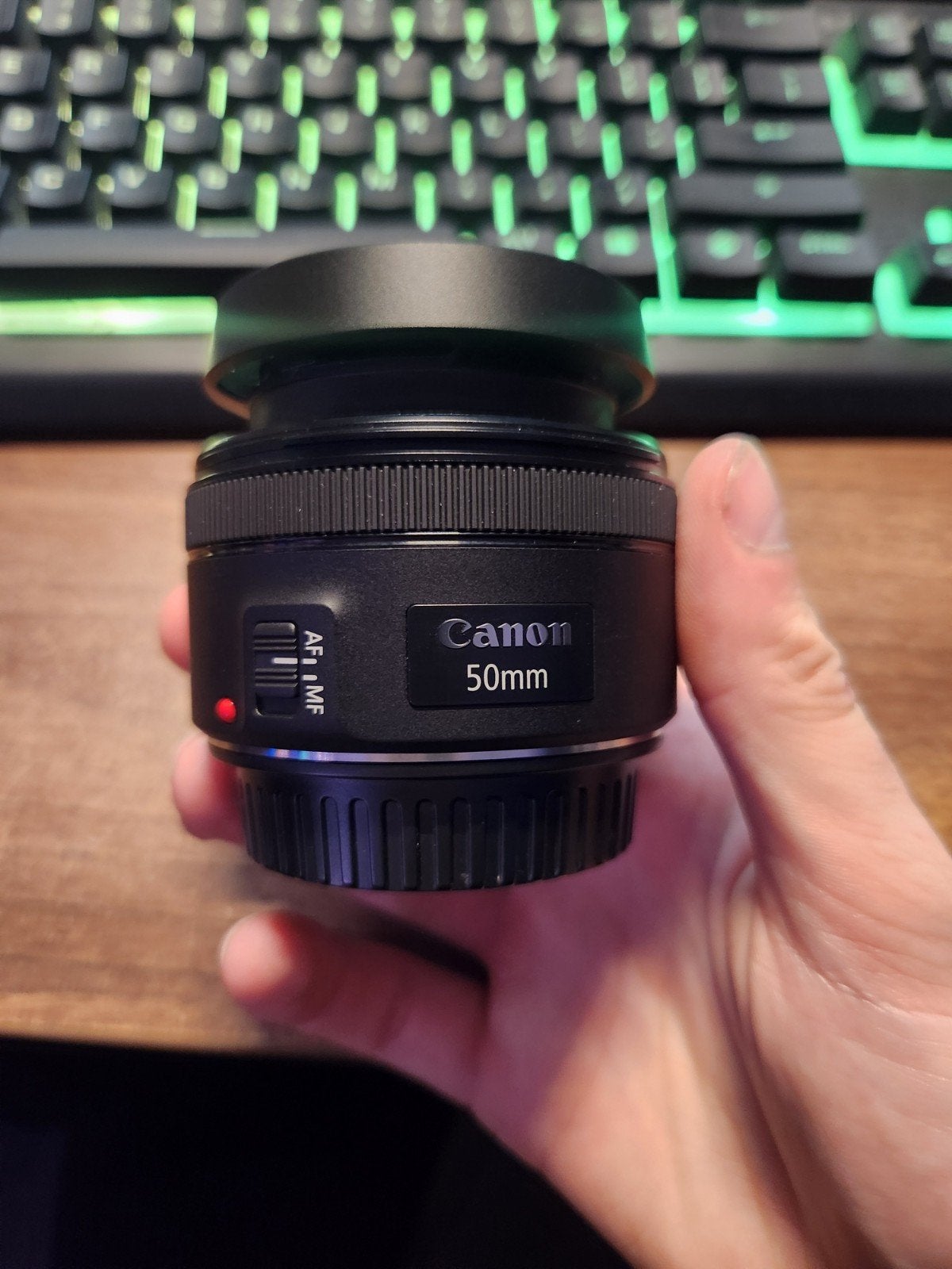 Canon 50mm, Ophalen, Zo goed als nieuw, Standaardlens