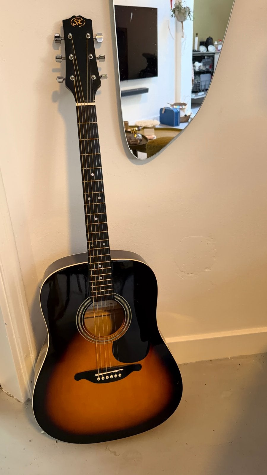SX Custom Guitars DG-150K-VS Western gitaar, Muziek en Instrumenten, Ophalen of Verzenden, Gebruikt, Western- of Steelstringgitaar