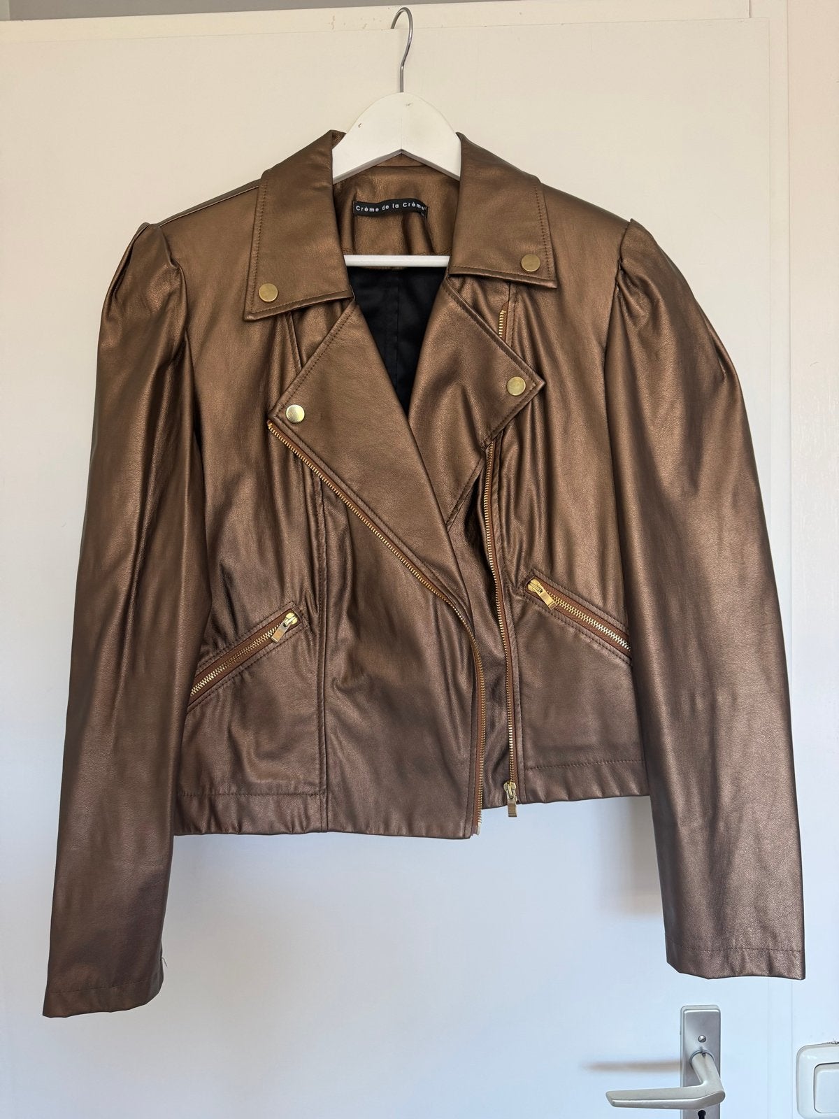 Nieuw! Crème De La Crème Bikerjack XXL, Kleding | Dames, Bruin, Maat 46/48 (XL) of groter, Nieuw, Ophalen of Verzenden