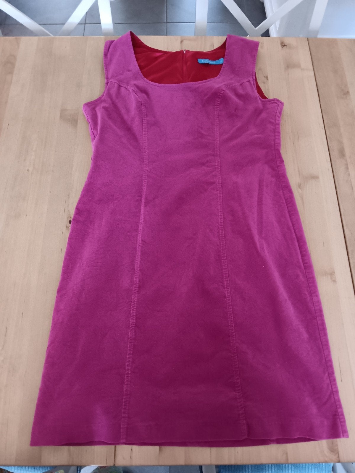 Fuchsia jurk Lien&Giel maat L, Overige kleuren, Maat 42/44 (L), Ophalen of Verzenden, Zo goed als nieuw