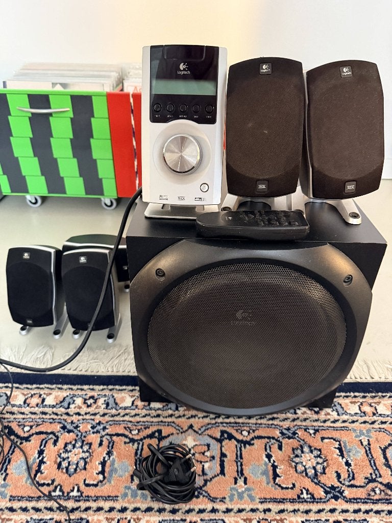Logitech Z-5500 Digital 5.1 speakers THX krachtige subwoofer, Audio, Tv en Foto, Ophalen, Gebruikt, Logitech, Speakerset