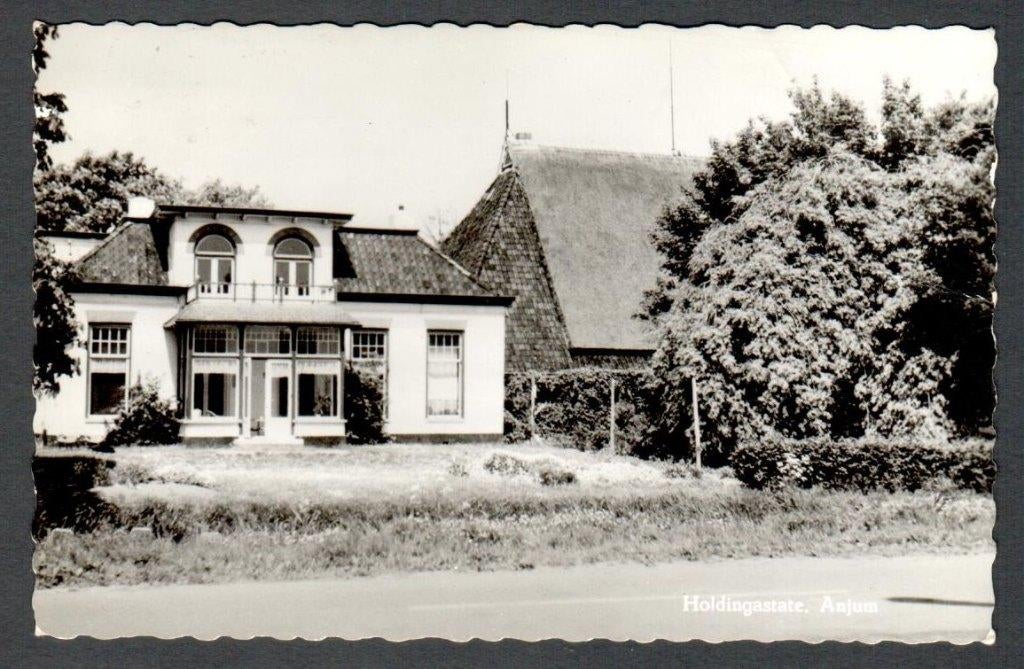 Oude ansicht - Anjum - Holdingastate 1968 - Frl., Ophalen of Verzenden, 1960 tot 1980, Gelopen, Friesland
