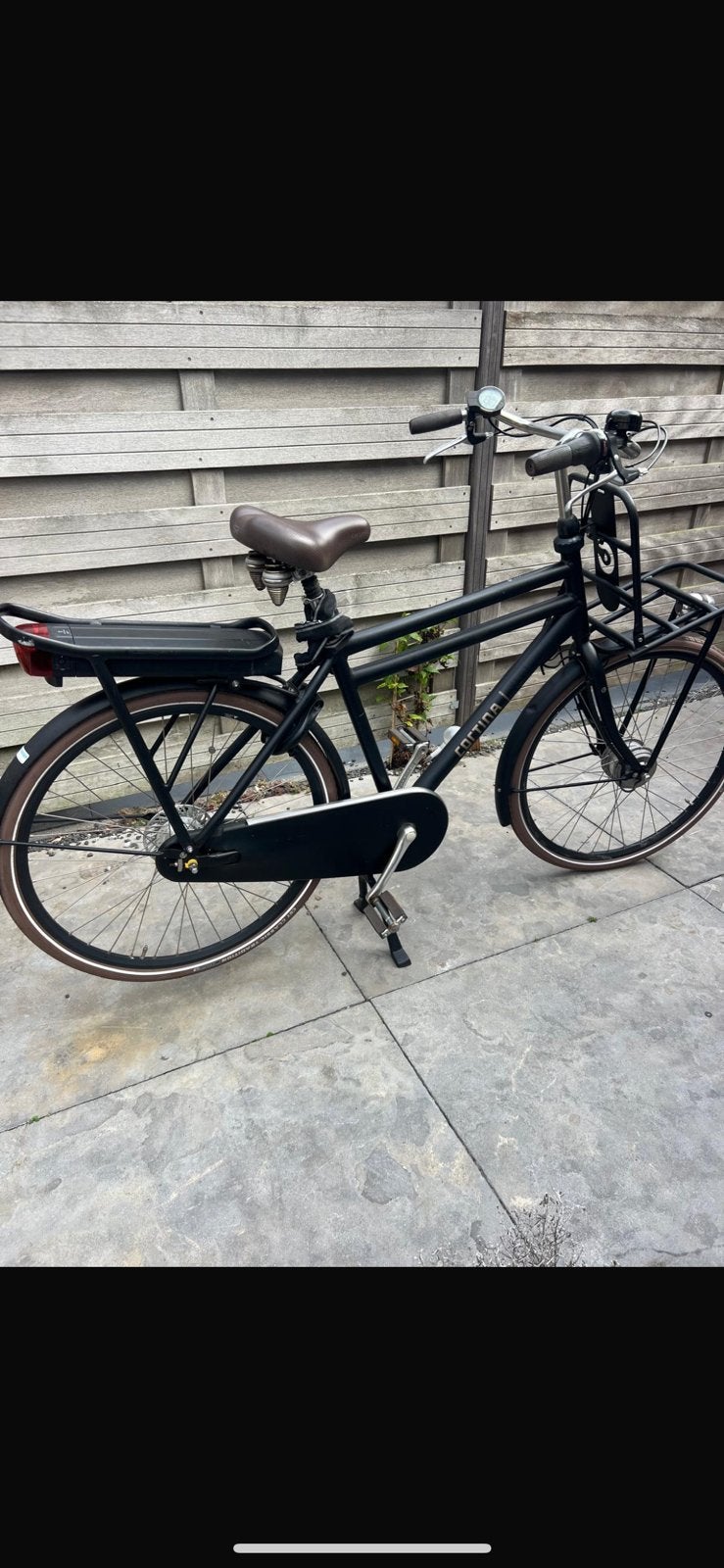 Cortina U4 Transport elektrische fiets – zwart, Ophalen of Verzenden, Zo goed als nieuw