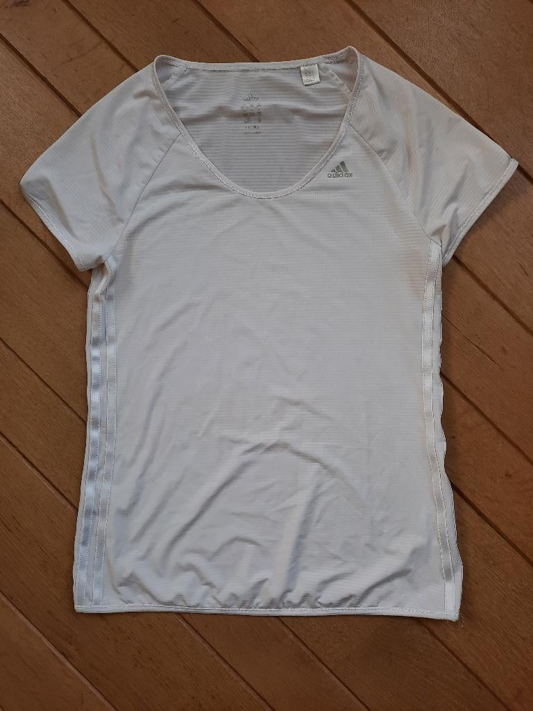 Adidas Climalite t- shirt gebroken wit maat M, Kleding | Dames, Adidas, Wit, Zo goed als nieuw, Ophalen