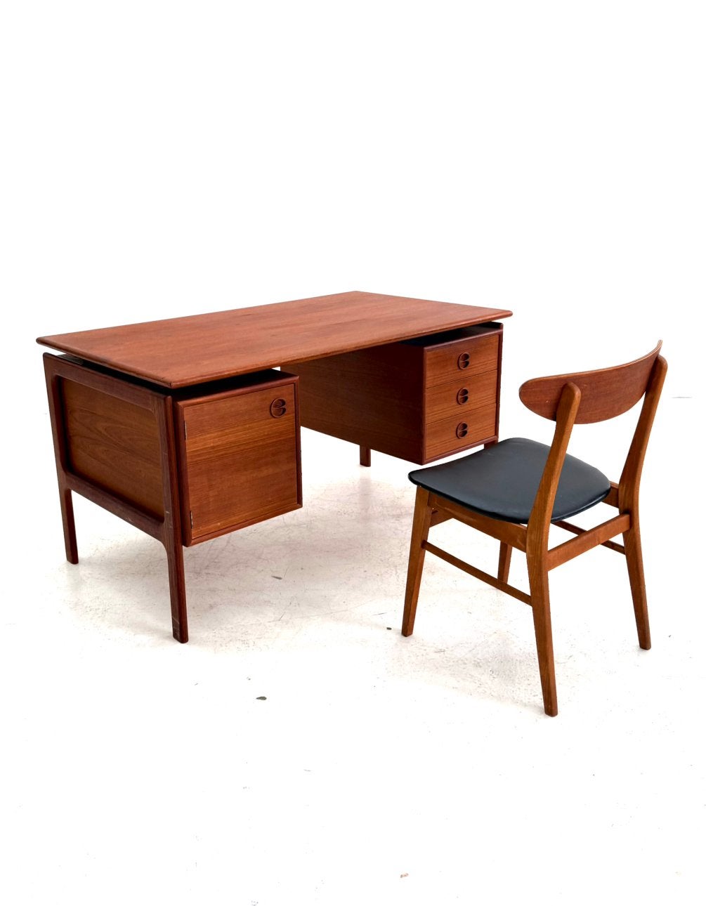 Vintage Deens teakhouten bureau, Arne Vodder ‘60, Overige typen, Arno Vodder, Arne Vodder, Hout
