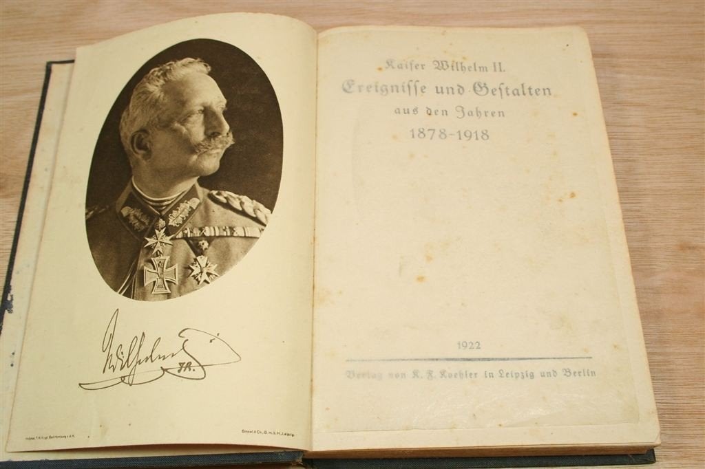 Ereignisse Und Gestalten — Kaiser Wilhelm II [1922], Ophalen of Verzenden