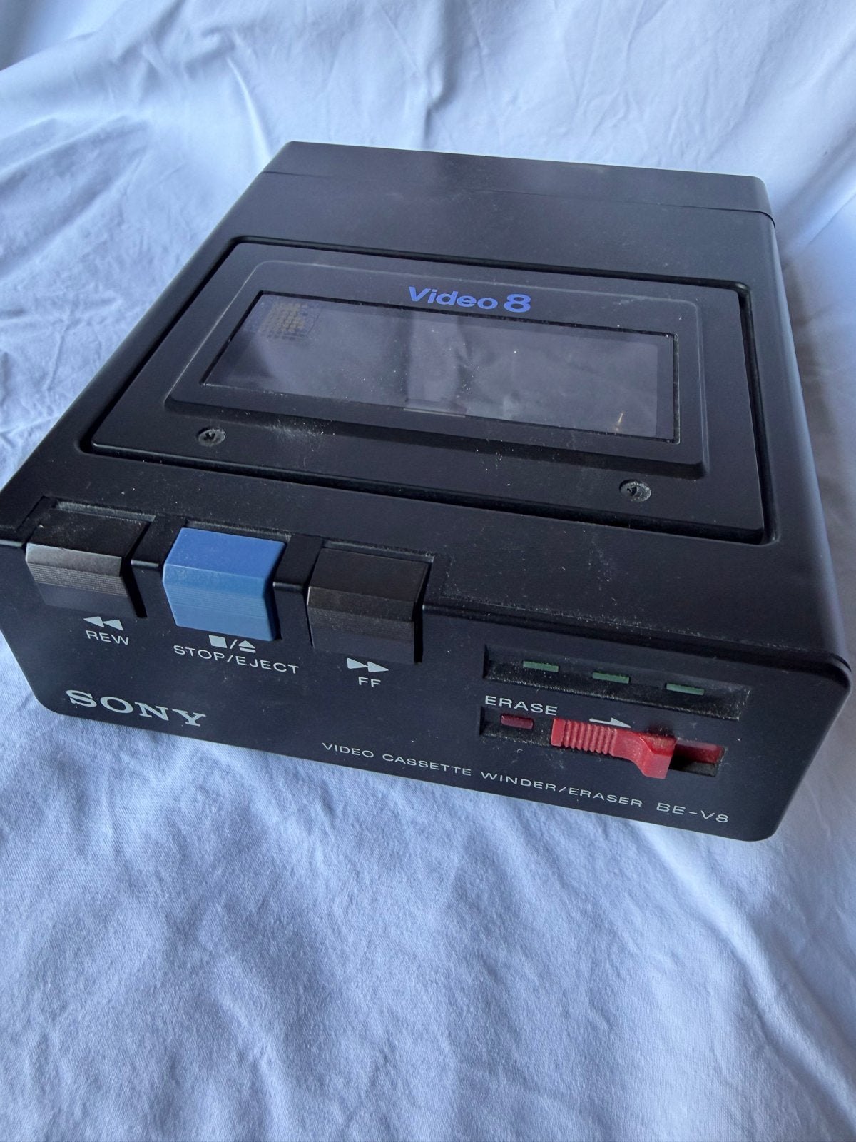 Sony Video Cassette Winder/Eraser BE-V8 - Video 8, Ophalen of Verzenden, Gebruikt, Overige typen