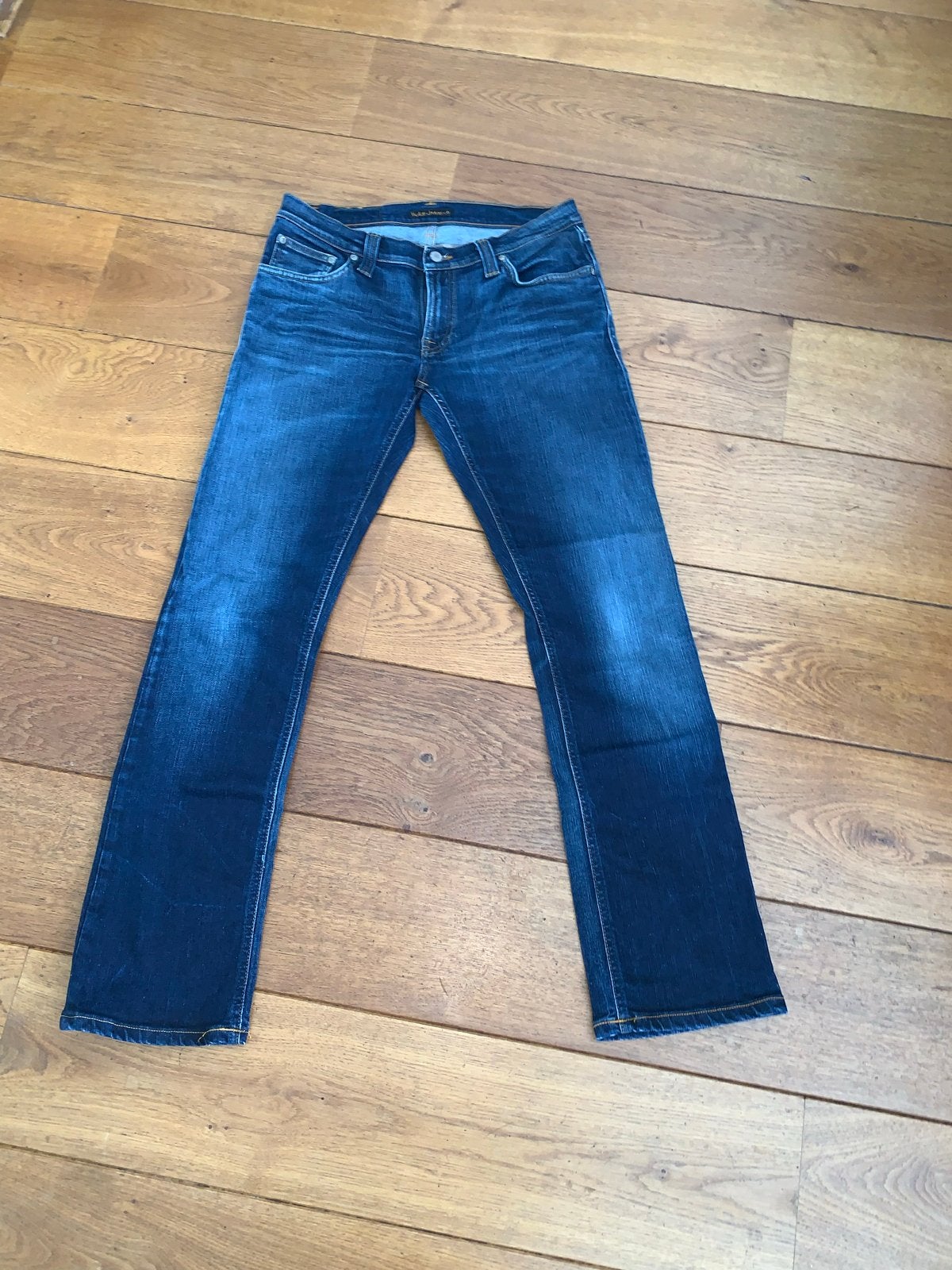 Nudie jeans maat 32/32 als nieuw, Ophalen of Verzenden, Zo goed als nieuw, Blauw, W32 (confectie 46) of kleiner