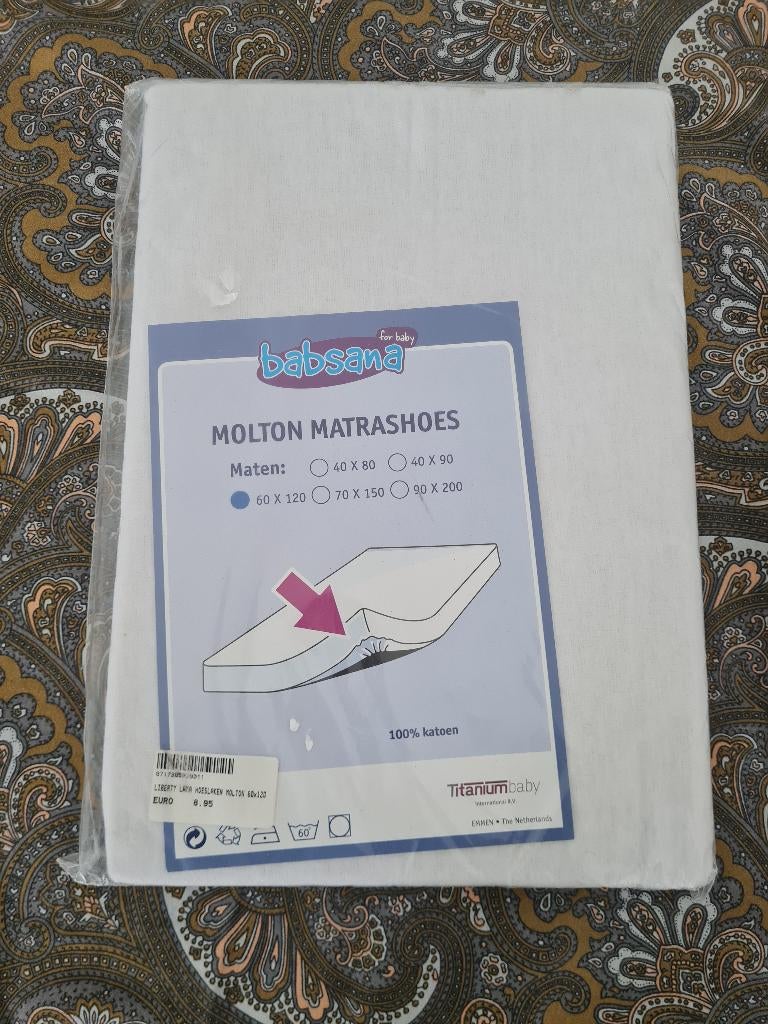 Molton matrashoes (nieuw), Kinderen en Baby's, Babywiegjes en Ledikanten, Ophalen, Nieuw, Ledikant