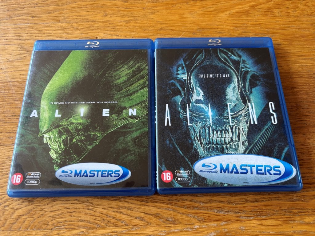 Blu-ray's Alien + Aliens - NL-Uitgaven, Ophalen of Verzenden, Gebruikt, Science Fiction en Fantasy