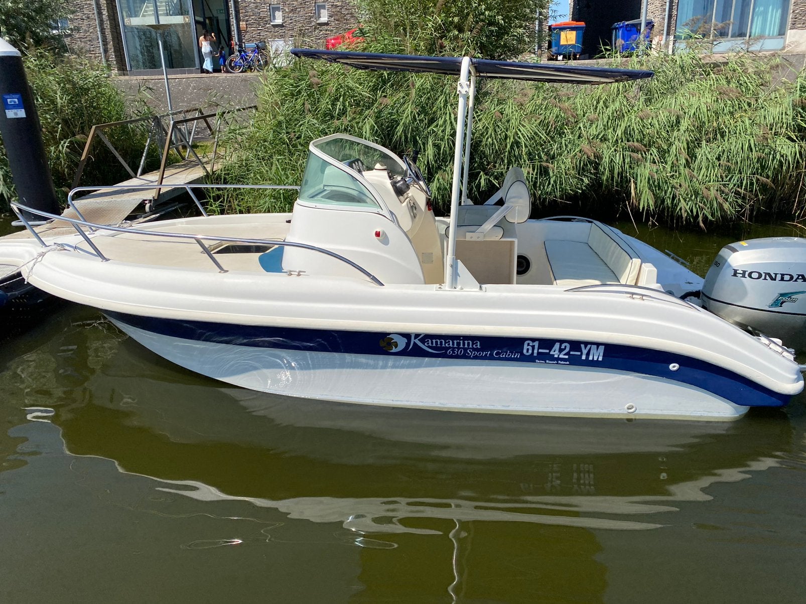 Consoleboot Kamarina  650 Sports Cabin + Honda 150pk, Ophalen, Zo goed als nieuw