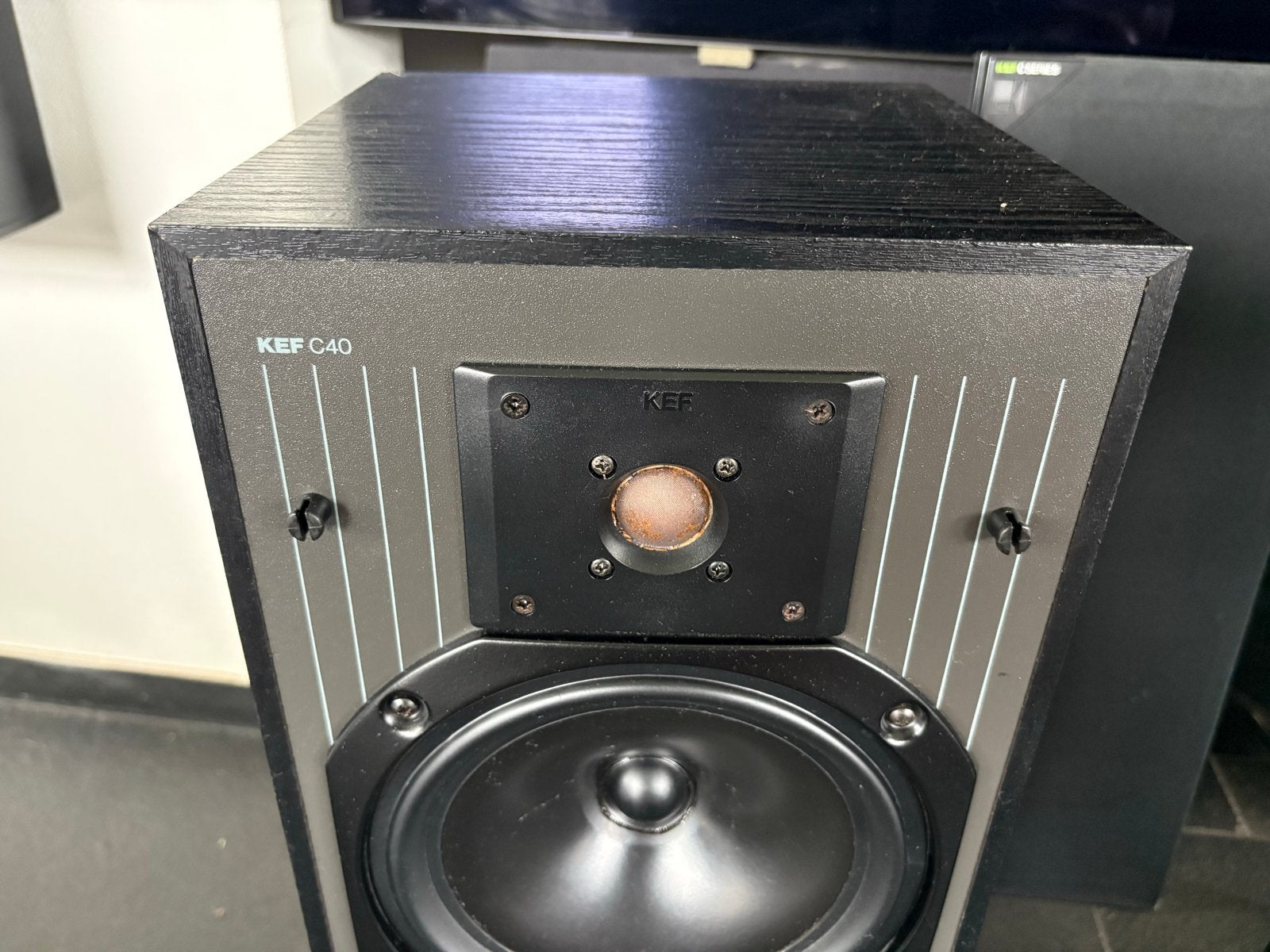KEF C40 Vloerstaande Luidsprekers - Prima Staat, Vloerstaande luidspreker, Gebruikt, Ophalen of Verzenden, 60 tot 120 watt