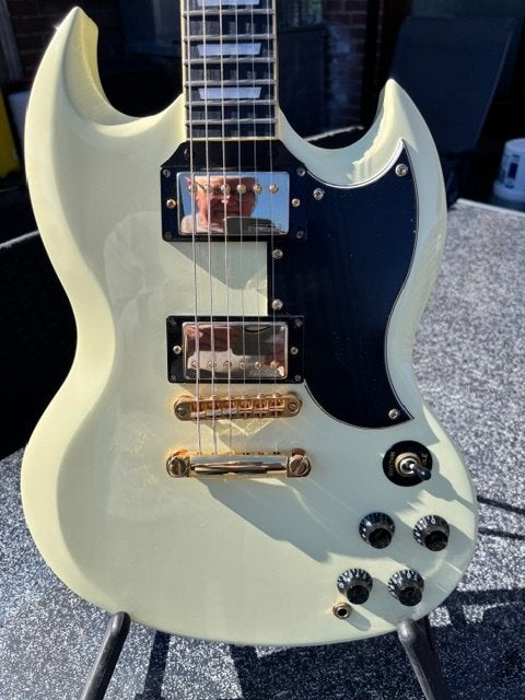 Vintage VS6VW Relssued gitaar in mint conditie !, Ophalen, Zo goed als nieuw, Solid body, Overige merken