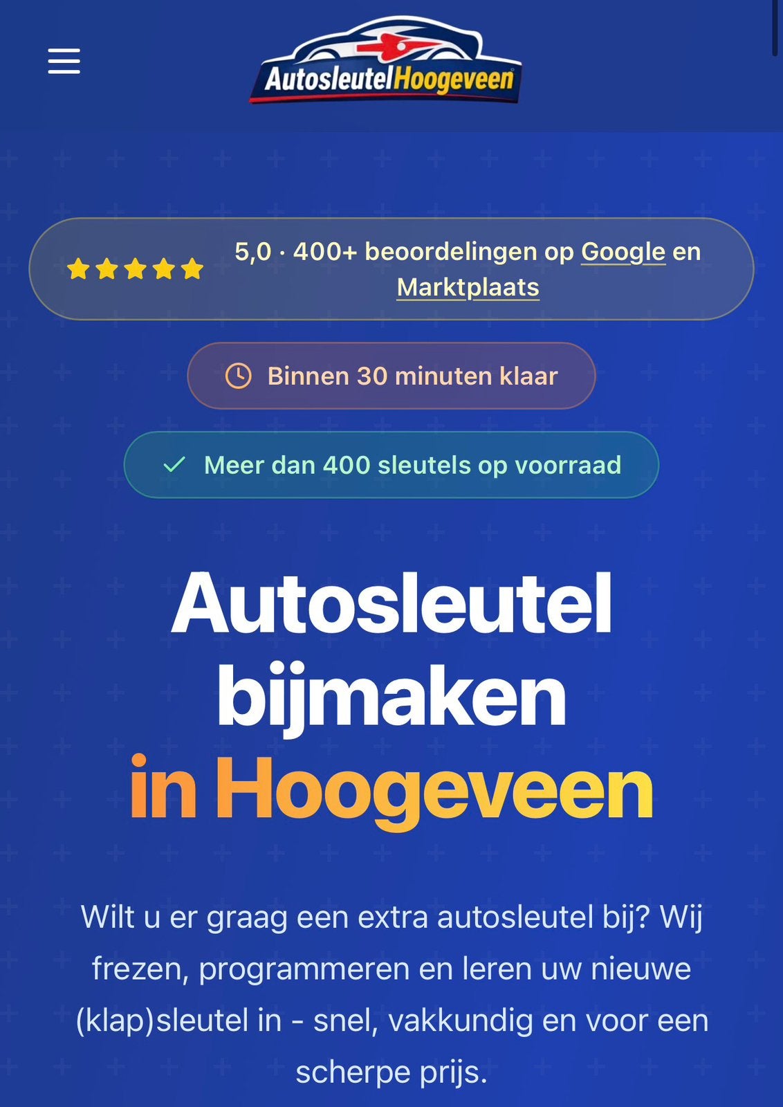 Mazda autosleutel bijmaken - Klaar terwijl u wacht, Auto diversen, Nieuw, Info@autosleutelhoogeveen.nl, 7904 KJ, Ophalen