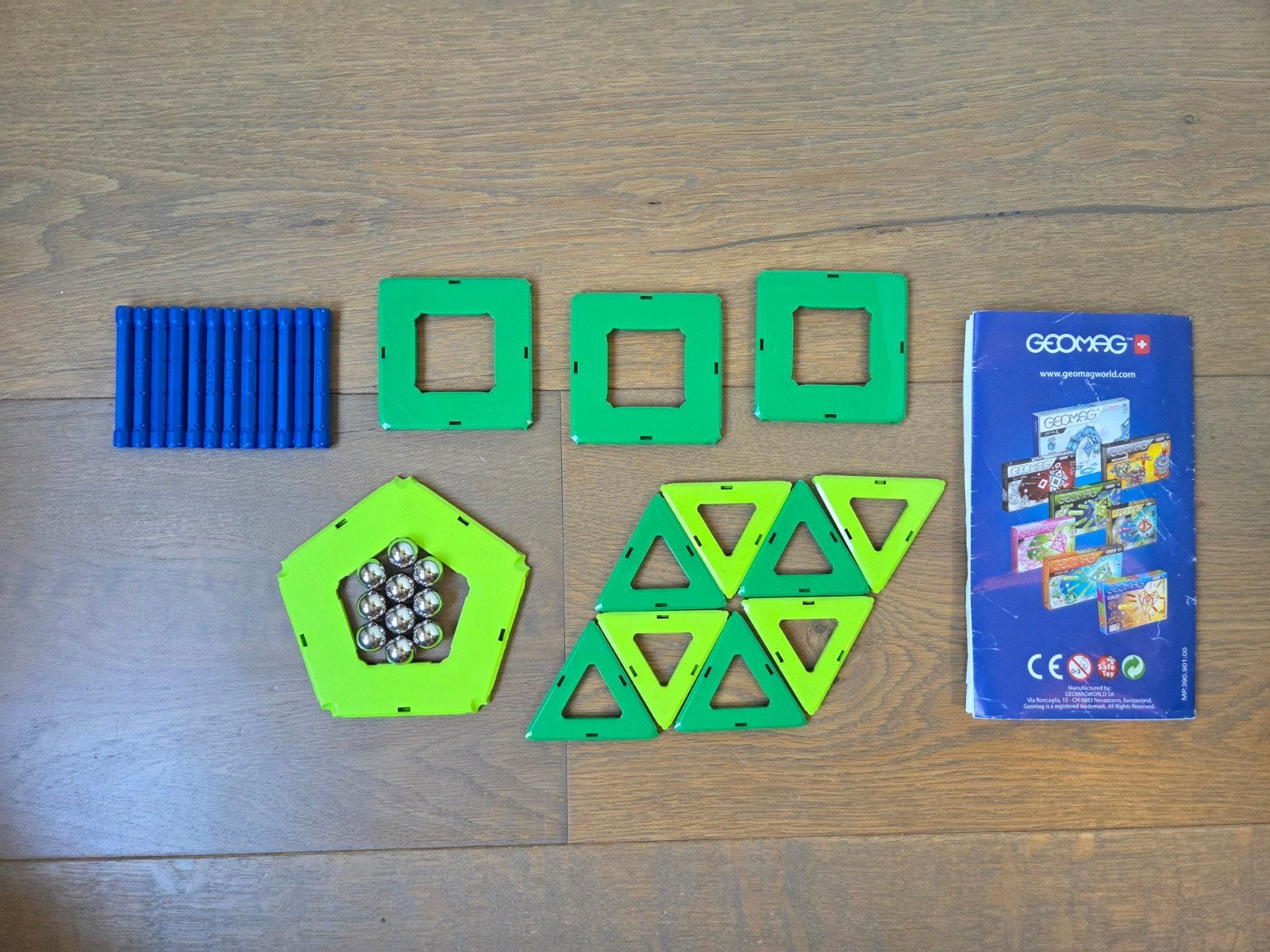 Geomag educatief, magnetisch speelgoed, Ophalen of Verzenden, Gebruikt, Bouwen