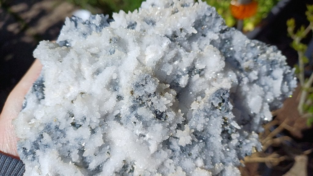 2.4 Kwarts (2 srt) Chalcopyriet Sfaleriet Madan Bulgarije, Ophalen of Verzenden, Mineraal
