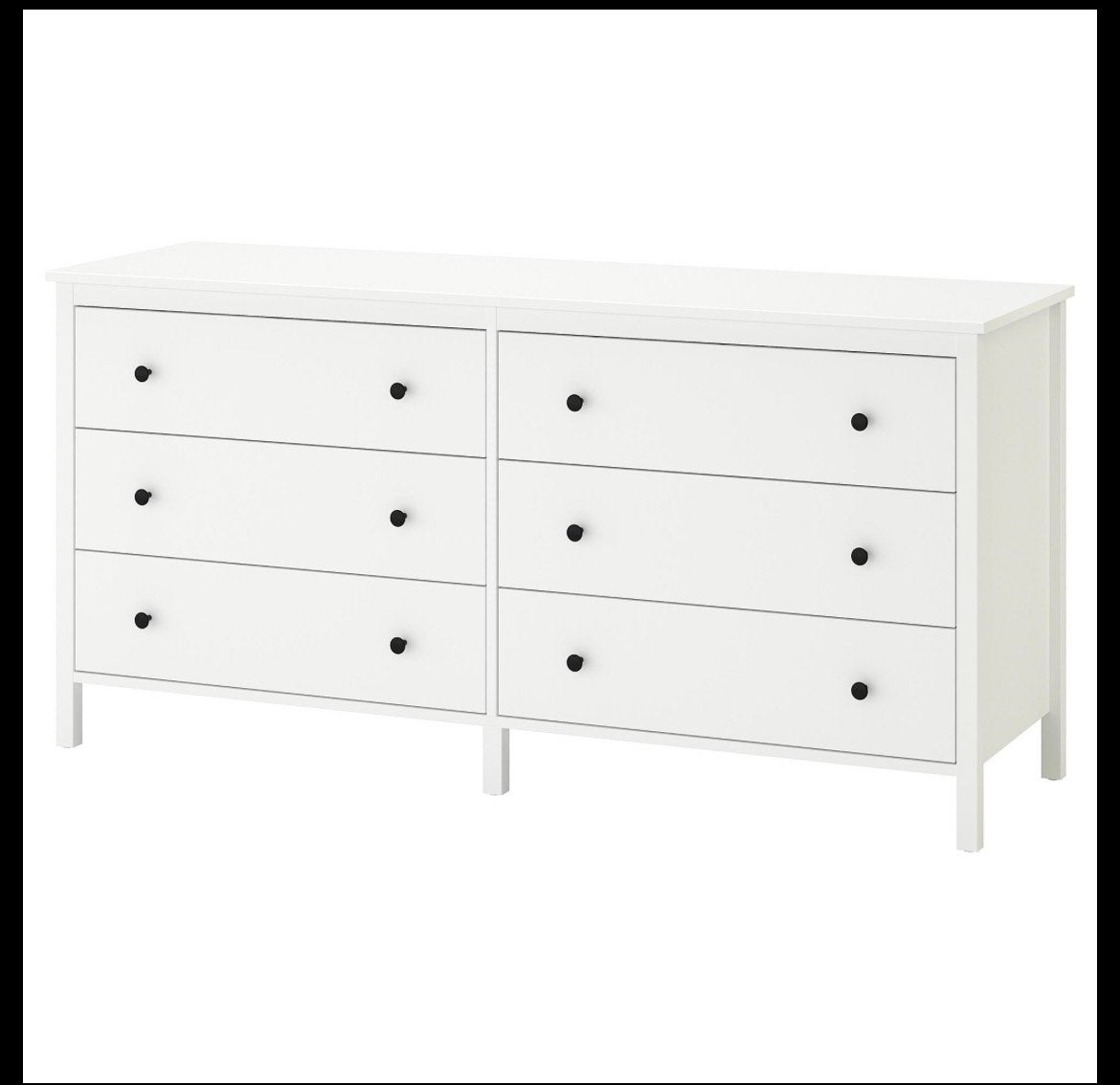 Witte ladekast IKEA met 6 laden - Zo goed als nieuw, Huis en Inrichting, 100 tot 150 cm, 5 laden of meer, Ophalen of Verzenden