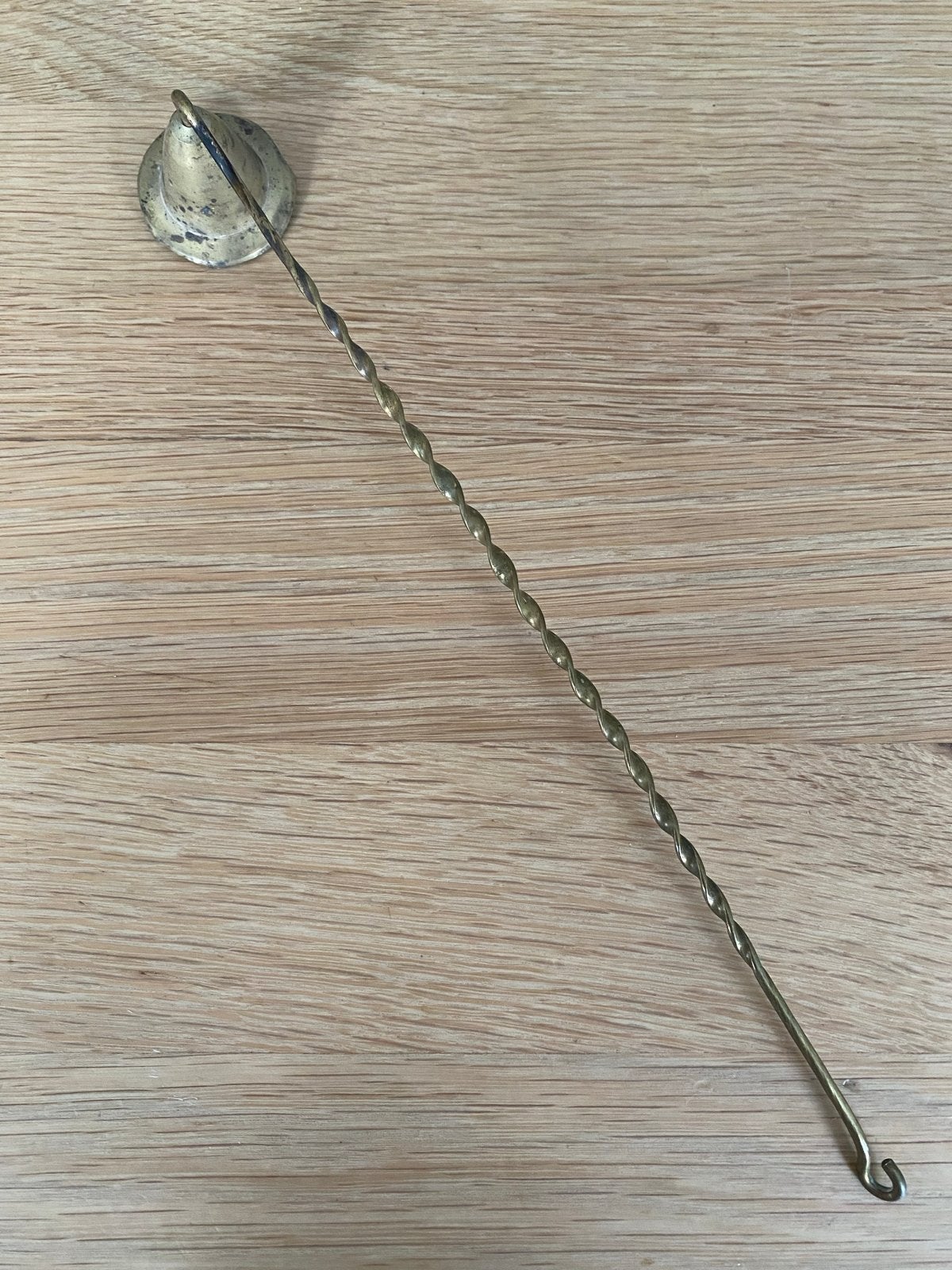 Vintage koperen? messing? kaarsendover, Ophalen of Verzenden