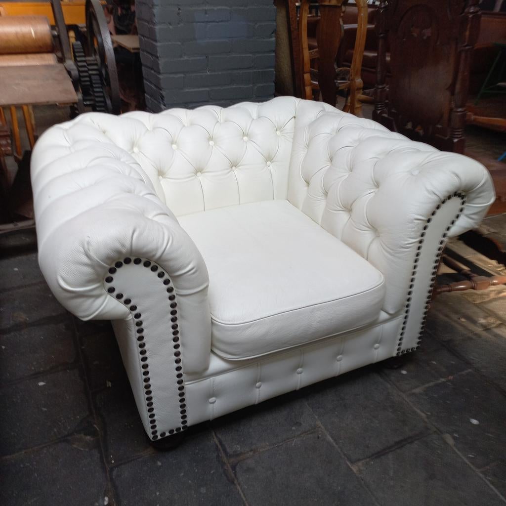 Chesterfield fauteuil, Antiek en Kunst, Curiosa en Brocante, Ophalen
