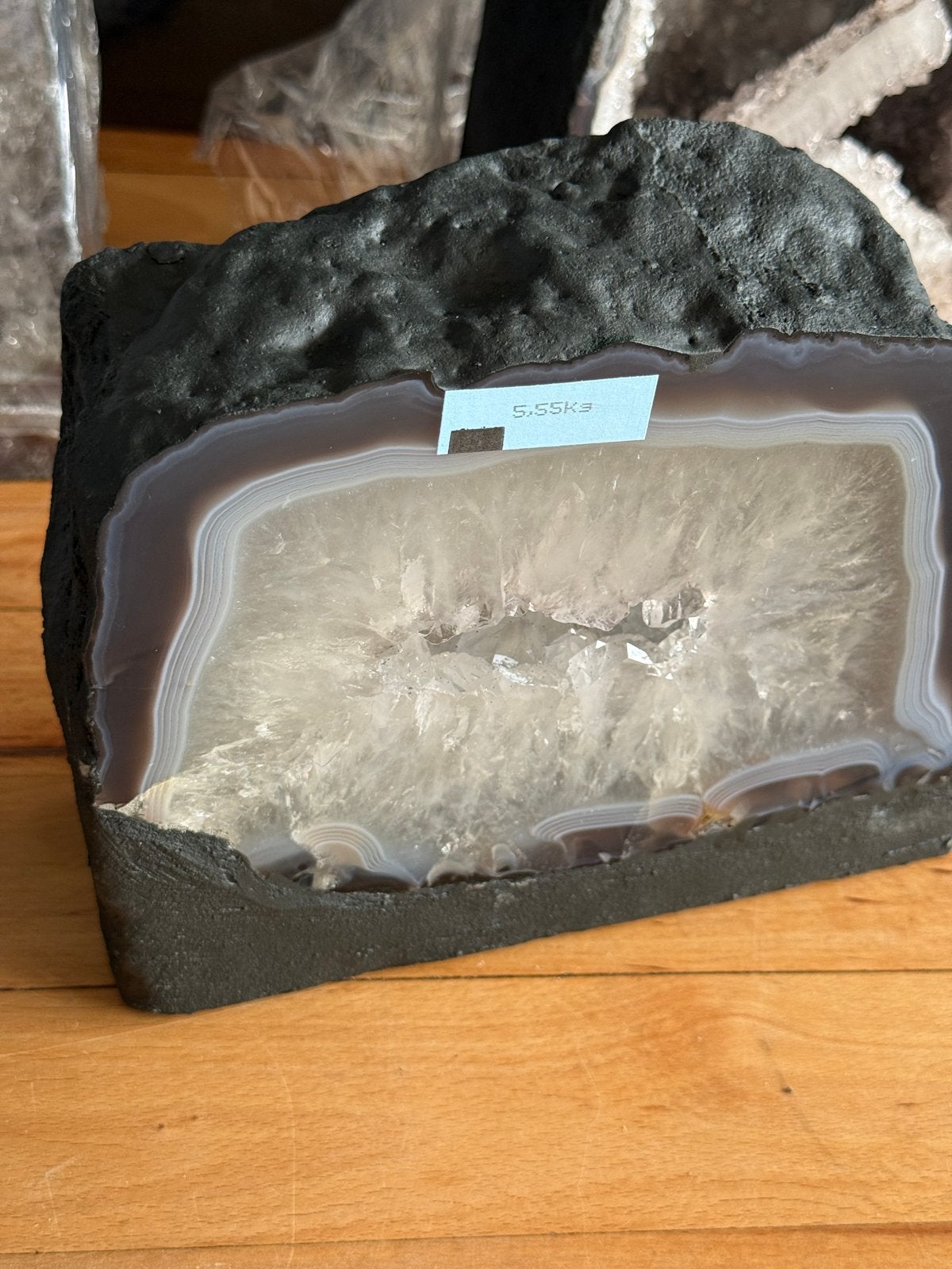 Prachtige Agaat Geode, Verzamelen, Mineralen en Fossielen, Ophalen of Verzenden, Mineraal