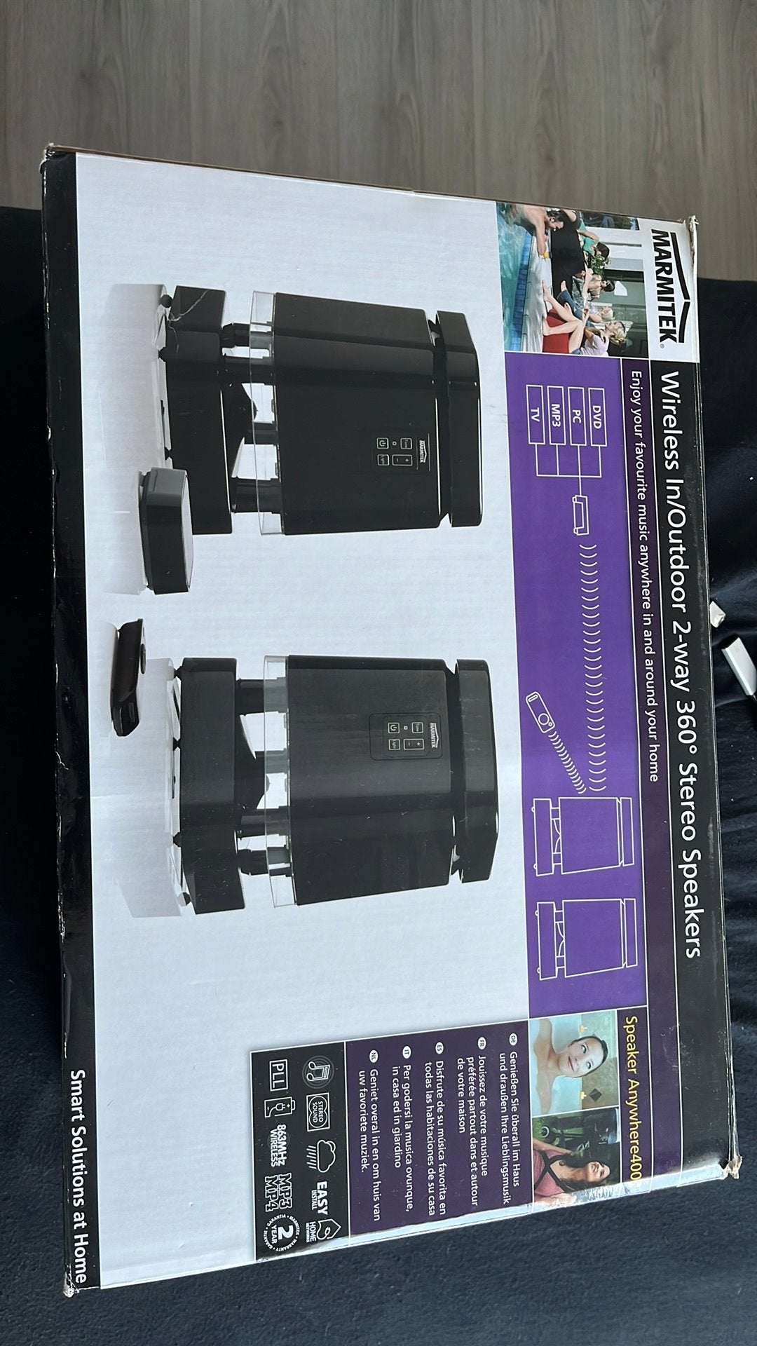 Marmitek wireles in/outdoor speakers, Ophalen, Zo goed als nieuw, Overige merken