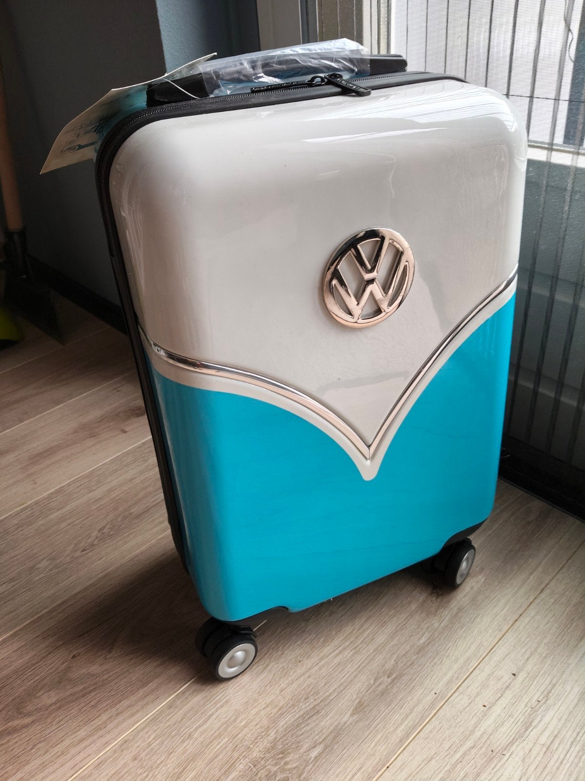 Nieuwe Volkswagen Trolley Koffer Turquoise Zwart, 40 tot 60 cm, Wieltjes, Nieuw, Ophalen of Verzenden
