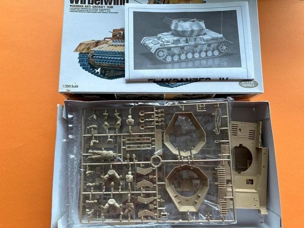 Flakpanzer IV Wirbelwind 1/35 Academy Model, Overige merken, Tank, Verzenden, 1:32 tot 1:50