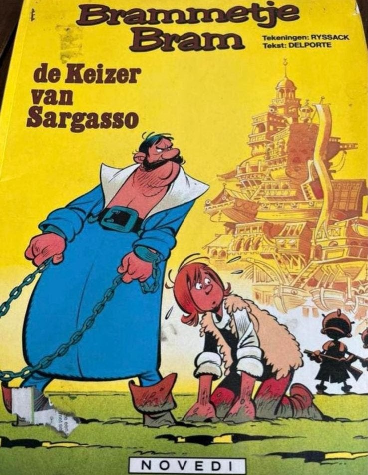 Brammetje Bram De Keizer van Sargasso - Novedi stripboek, Eén stripboek, Ophalen of Verzenden, Gelezen