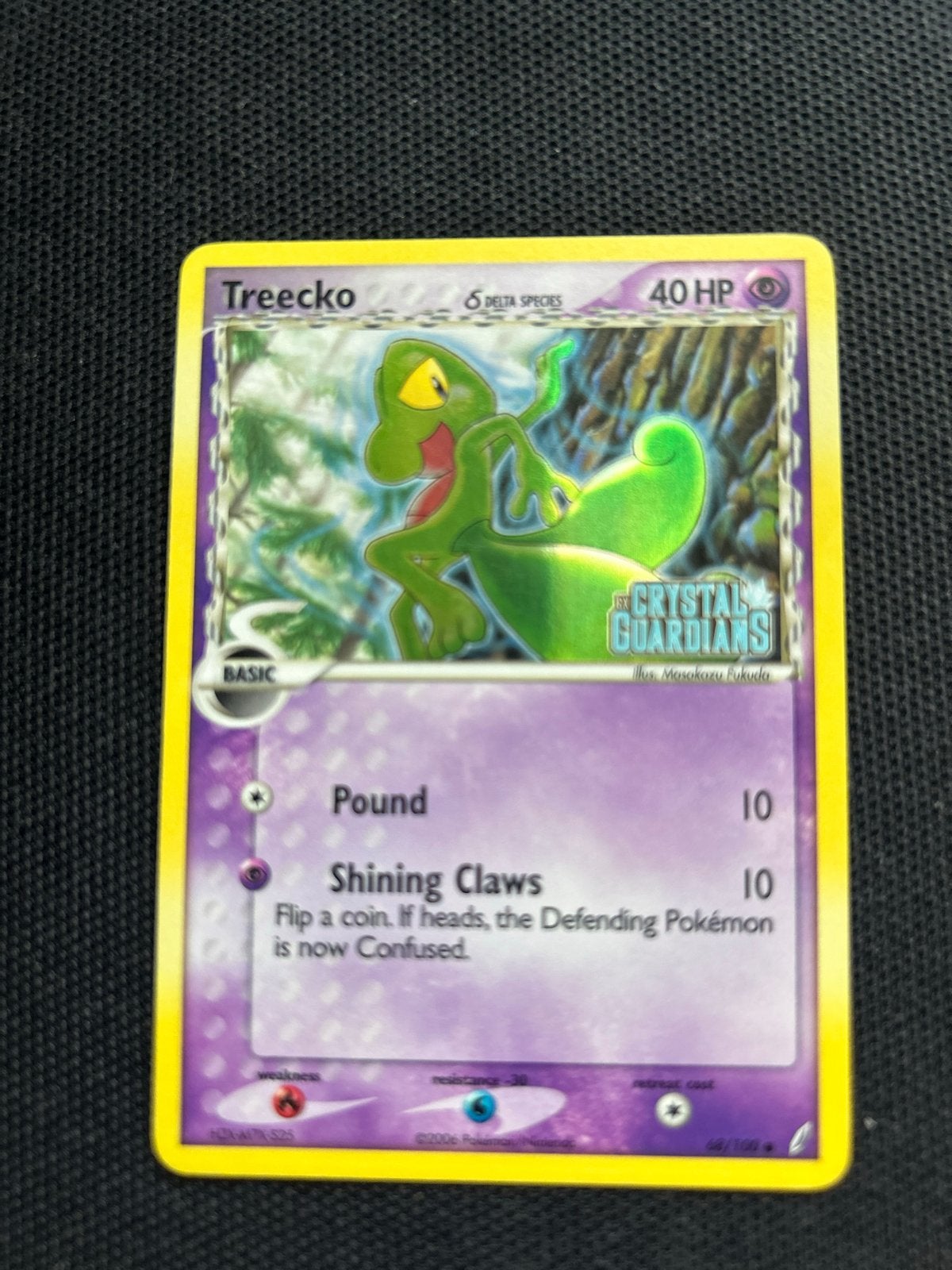 Treecko Pokémon kaart - Crystal Guardians Delta Species, Ophalen of Verzenden, Gebruikt, Losse kaart