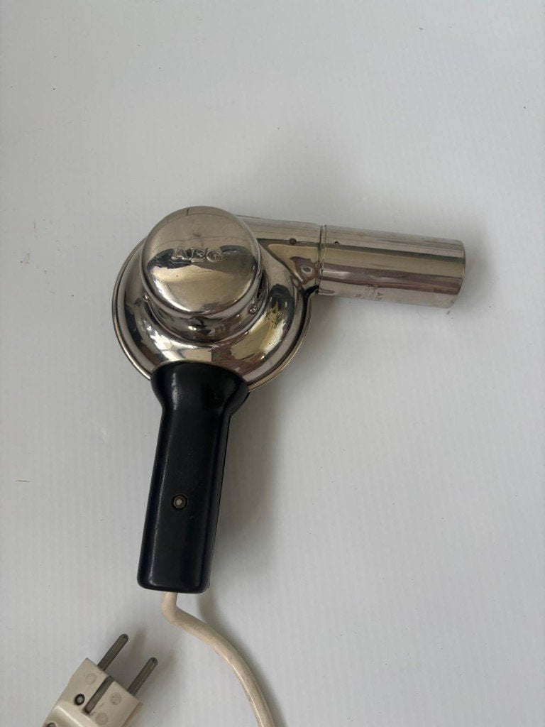Vintage AEG metalen föhn 220V warm en koud, Verzamelen, Ophalen of Verzenden, Huis en Inrichting