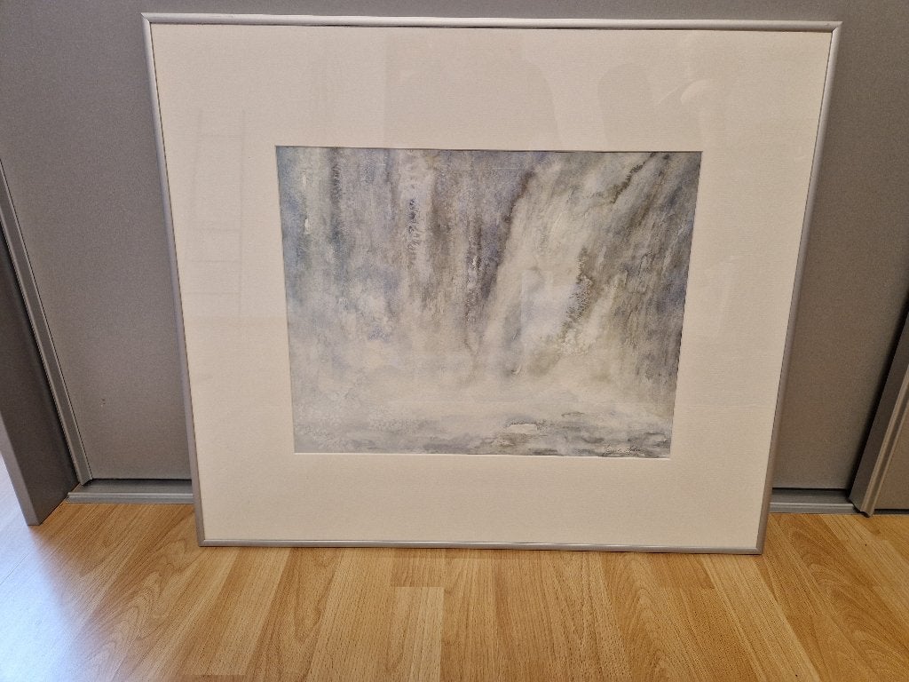 schilderij, Antiek en Kunst, Ophalen, Abstract, Overige technieken, Glas
