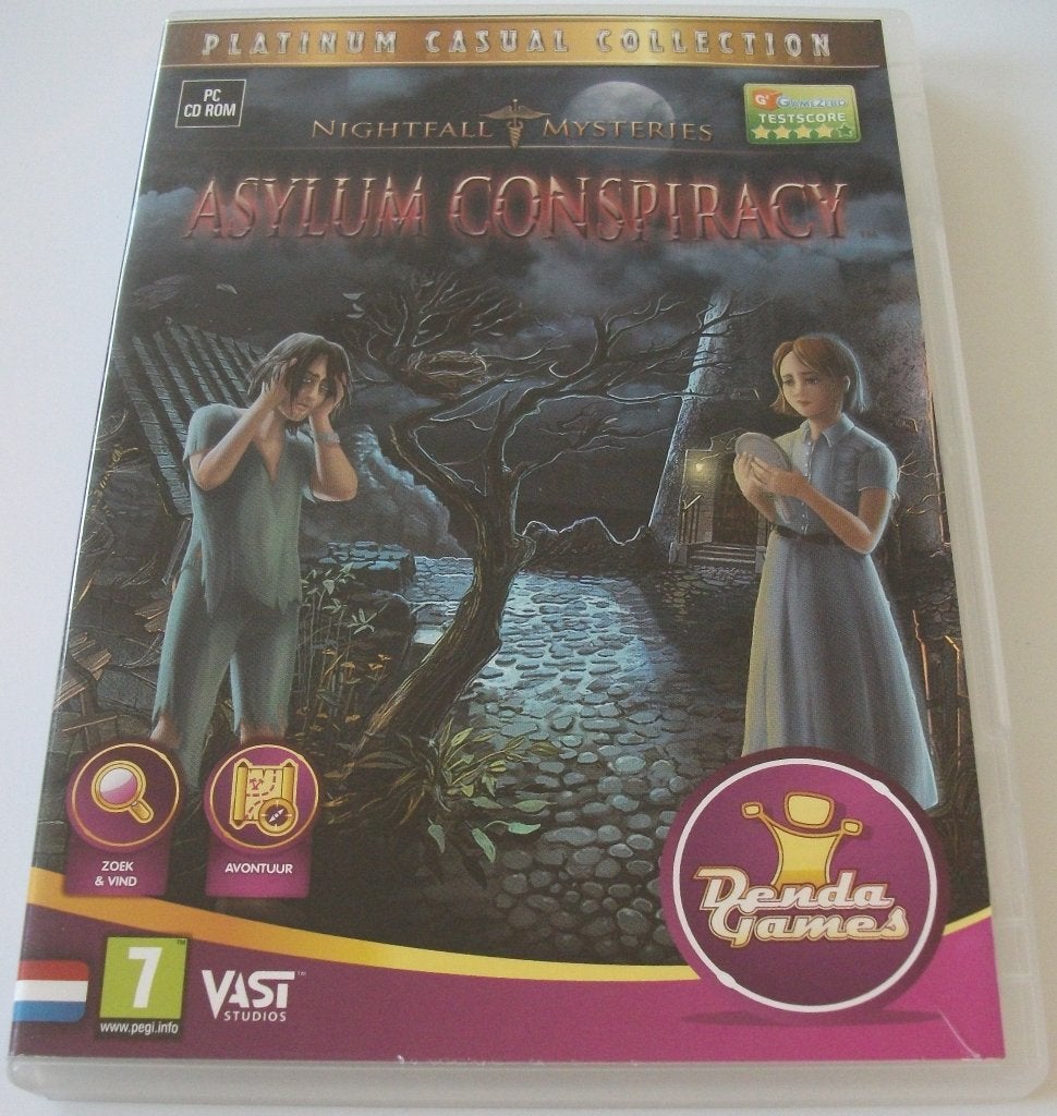 PC Game *** NIGHTFALL MYSTERIES *** Asylum Conspiracy, Puzzel en Educatief, 1 speler, Ophalen of Verzenden, Zo goed als nieuw