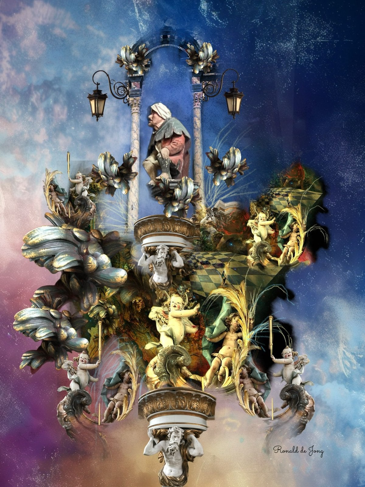 Surrealistische digitale Schilderijen, Ophangklaar, Overig onderwerp, Ophalen of Verzenden, Print