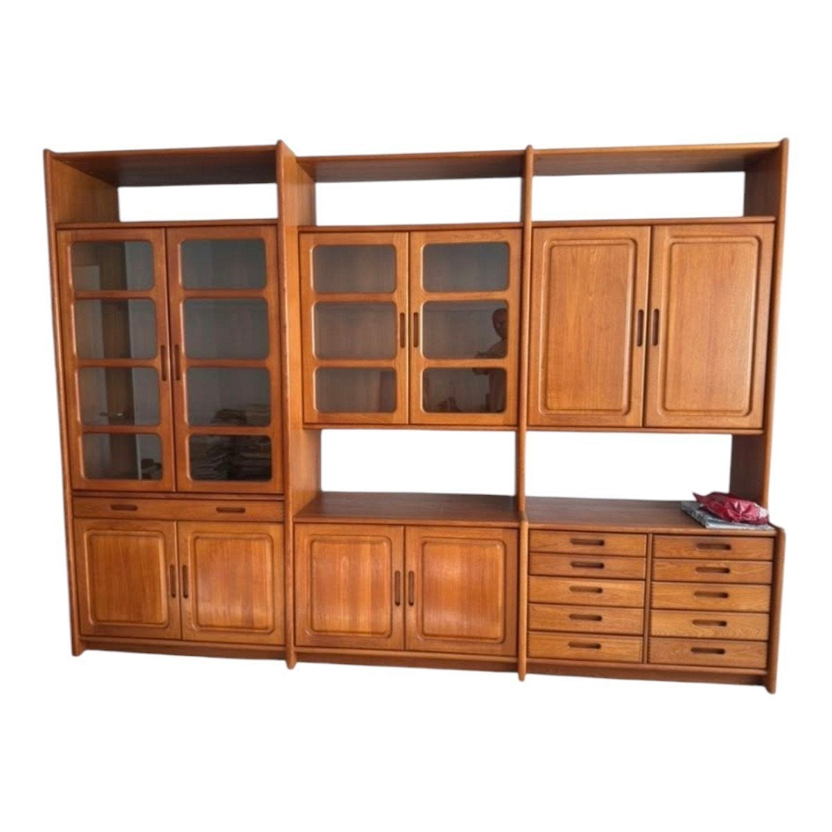 Meerdere vintage teak design meubels zoals Dyrlund, Glostrup, Ophalen, Gebruikt, 200 cm of meer, .