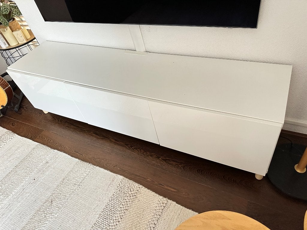Ikea Besta tv meubel, Ophalen, Gebruikt, Modern en strak, 150 tot 200 cm