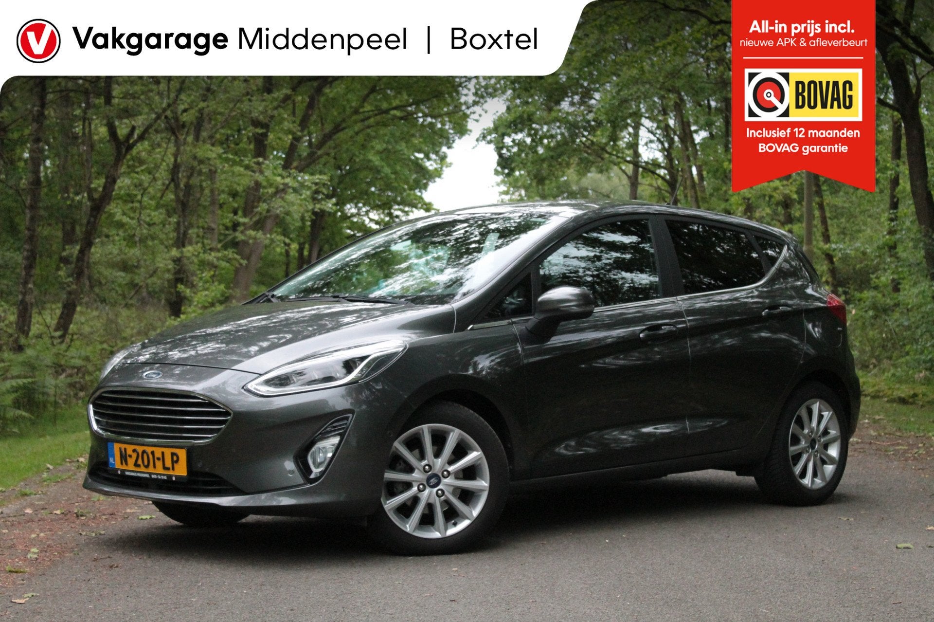 Ford Fiesta 1.0 EcoBoost Titanium | Carplay | Blind | LED, Auto's, Voorwielaandrijving, Stof, Gebruikt, 580 kg