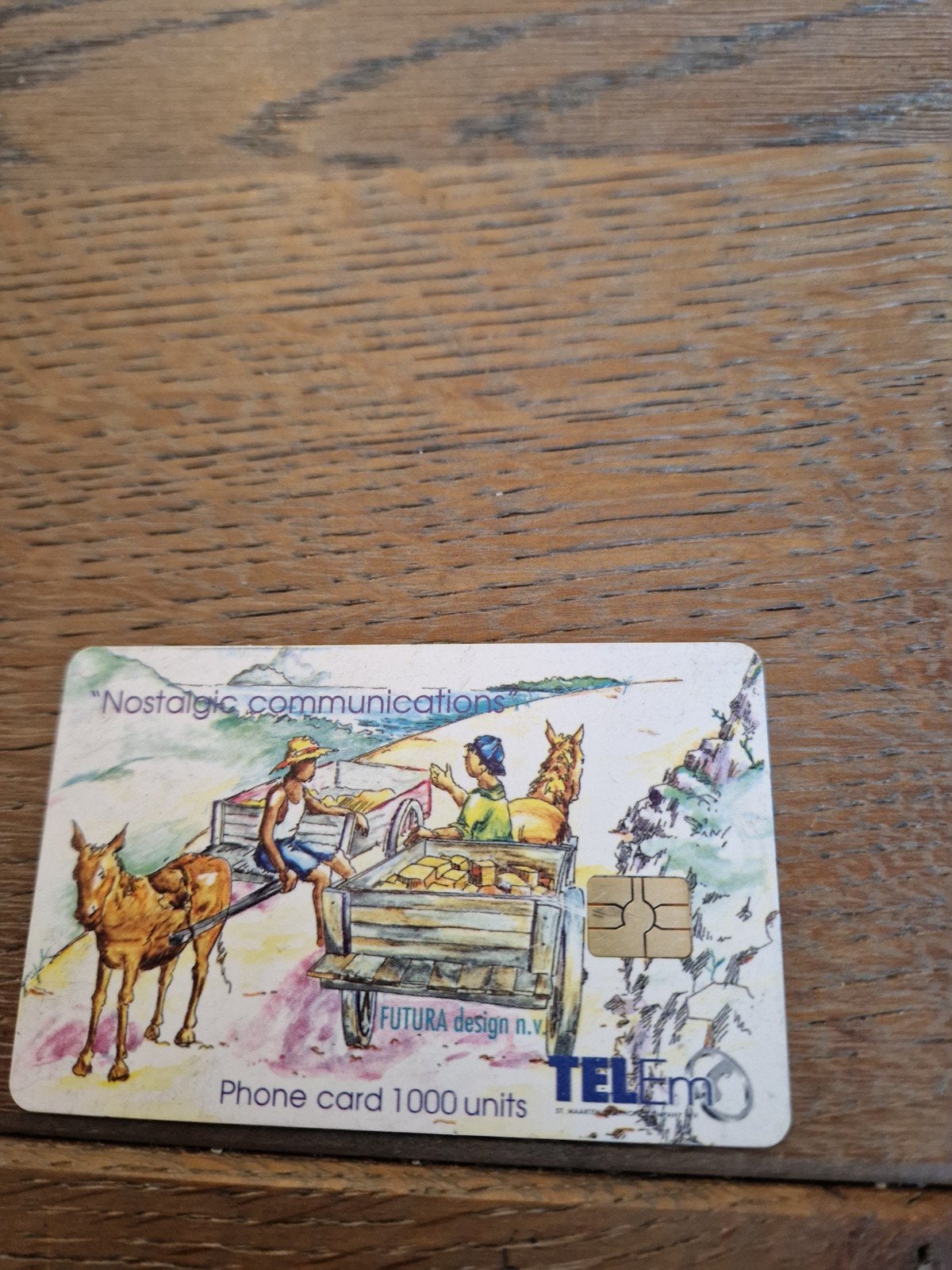 Nostalgische telefoonkaart TelEm N.V. - 1000 units, Ophalen of Verzenden, Buitenland