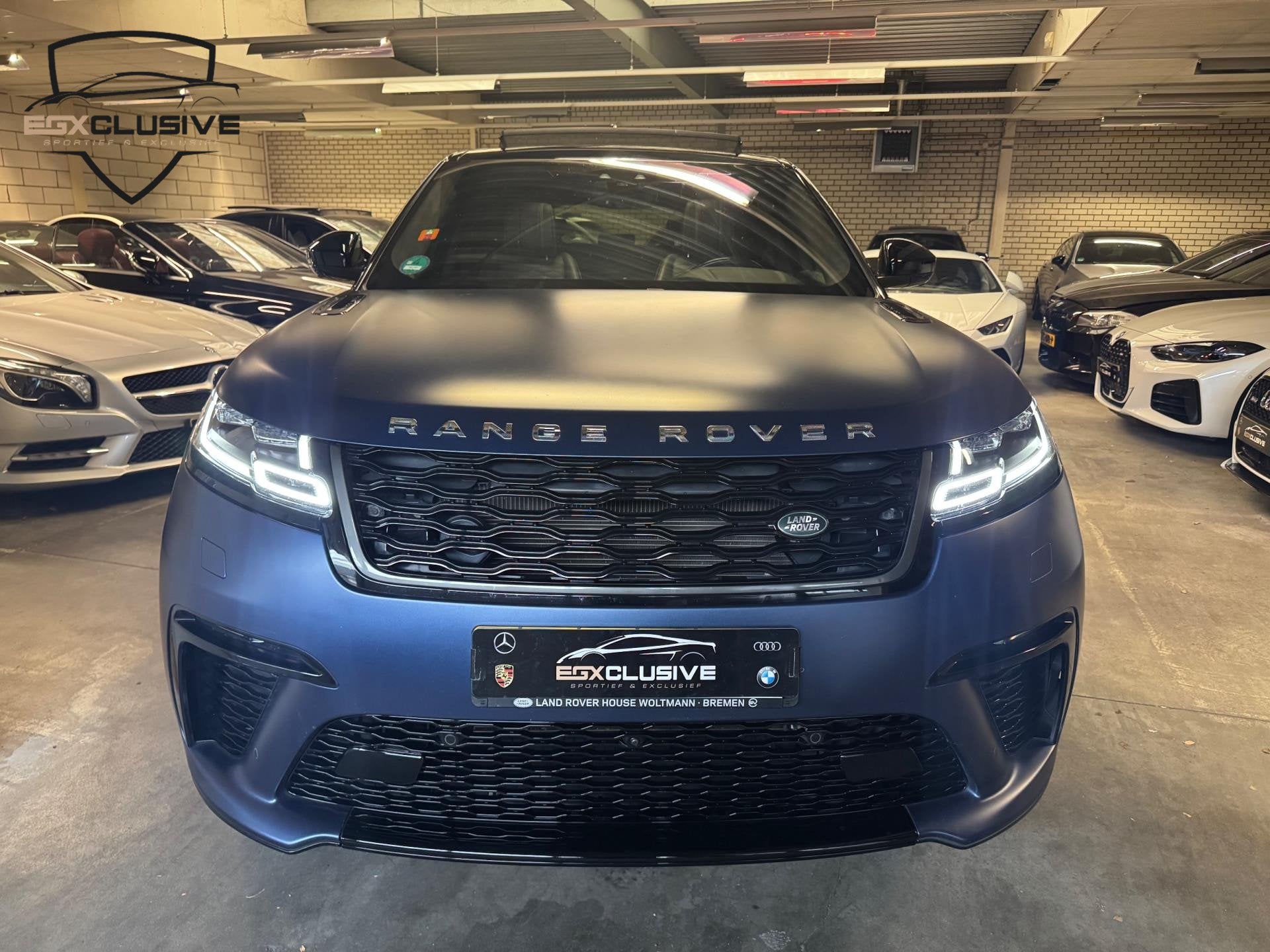 Land Rover RANGE ROVER VELAR 5.0 V8 SVAutobiography Dynamic, Auto's, Land Rover, Automaat, Blauw, Leder, Bedrijf