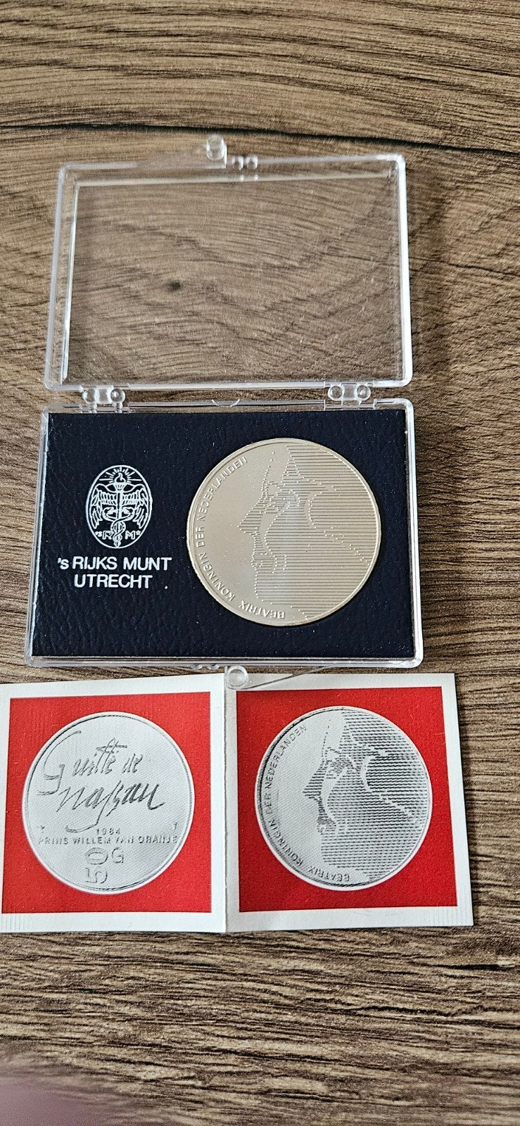 Zilveren 50 gulden 1984 FDC Willem van oranje, Koningin Beatrix, Zilver, Ophalen of Verzenden, Losse munt
