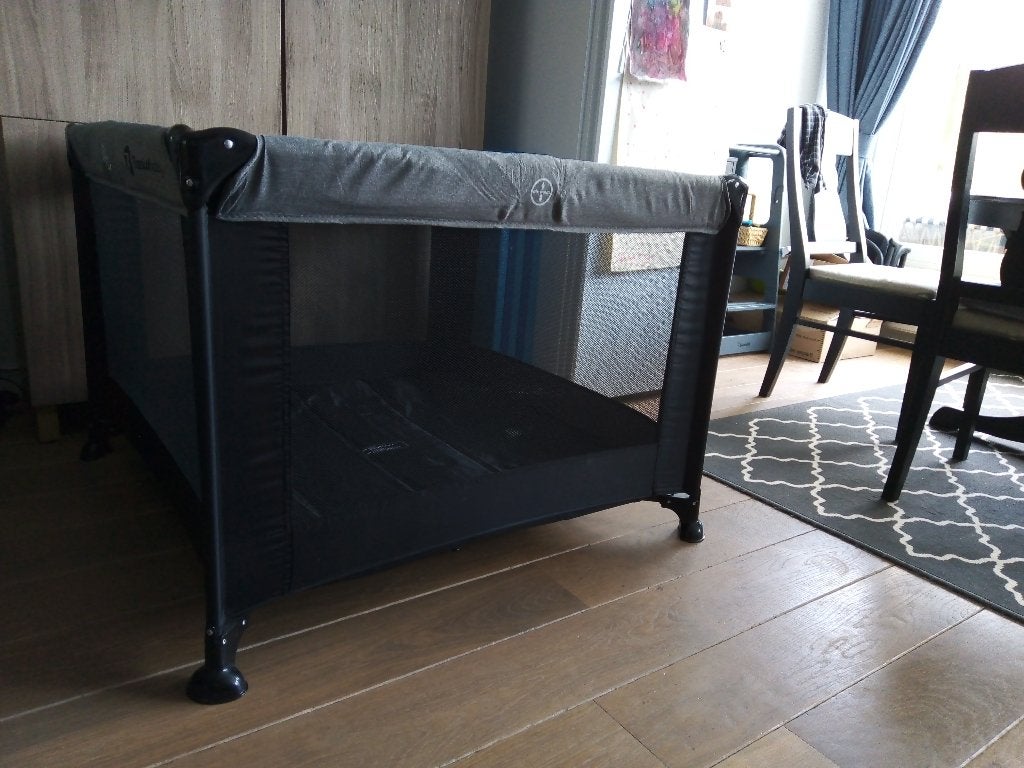 TitaniumBaby Box/campingbed 100x100cm, Ophalen, Gebruikt, Vierkant, In hoogte verstelbaar
