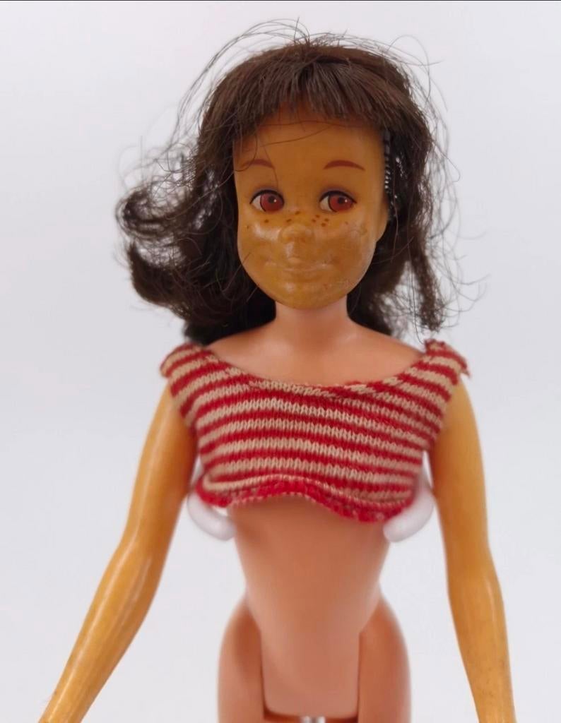 Vintage Barbie Skooter pop met gestreepte top, Ophalen of Verzenden, Gebruikt, Barbie