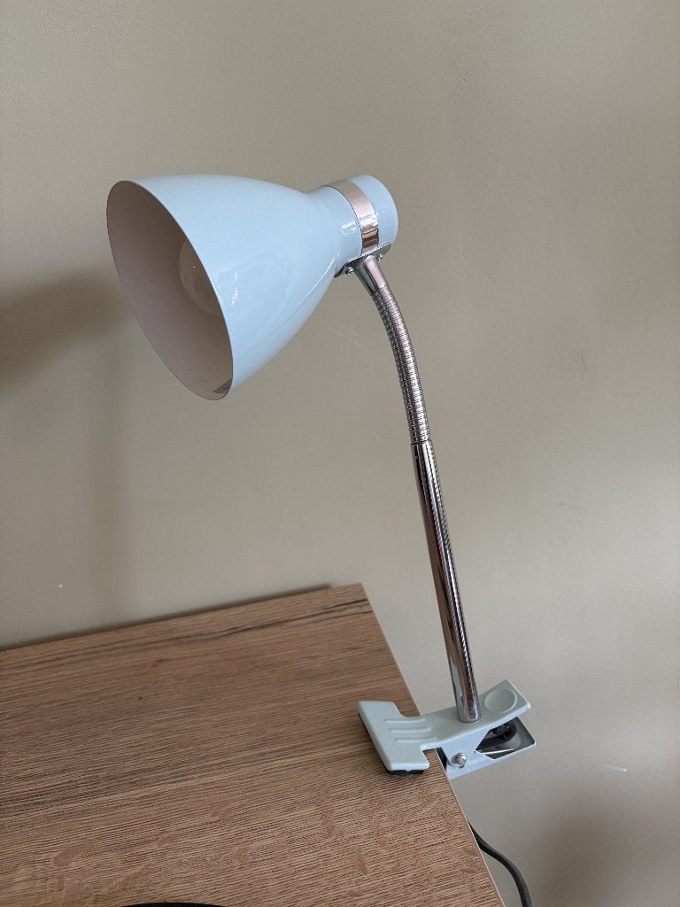 Leitmotiv lamp clip on lichtblauw, Overige typen, Overige merken, Zo goed als nieuw, Metaal