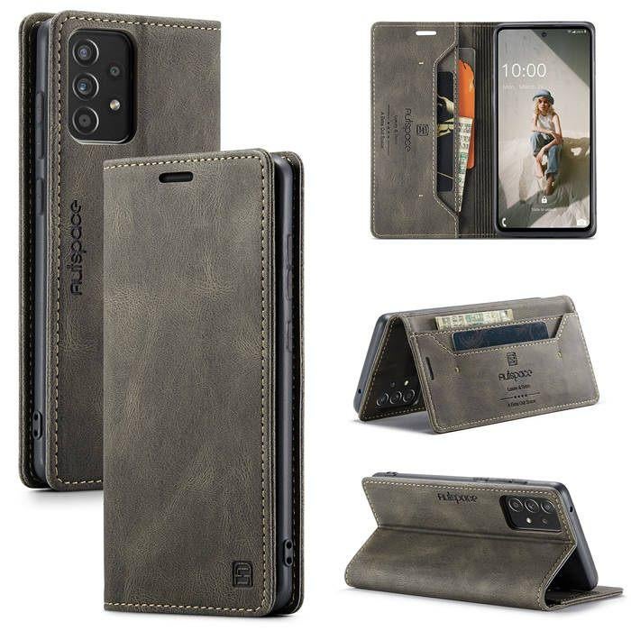 Luxe Flip Case met Kaarthouder voor Galaxy A52 /A52s _ Bruin, Verzenden, Nieuw, Hoesje of Tasje