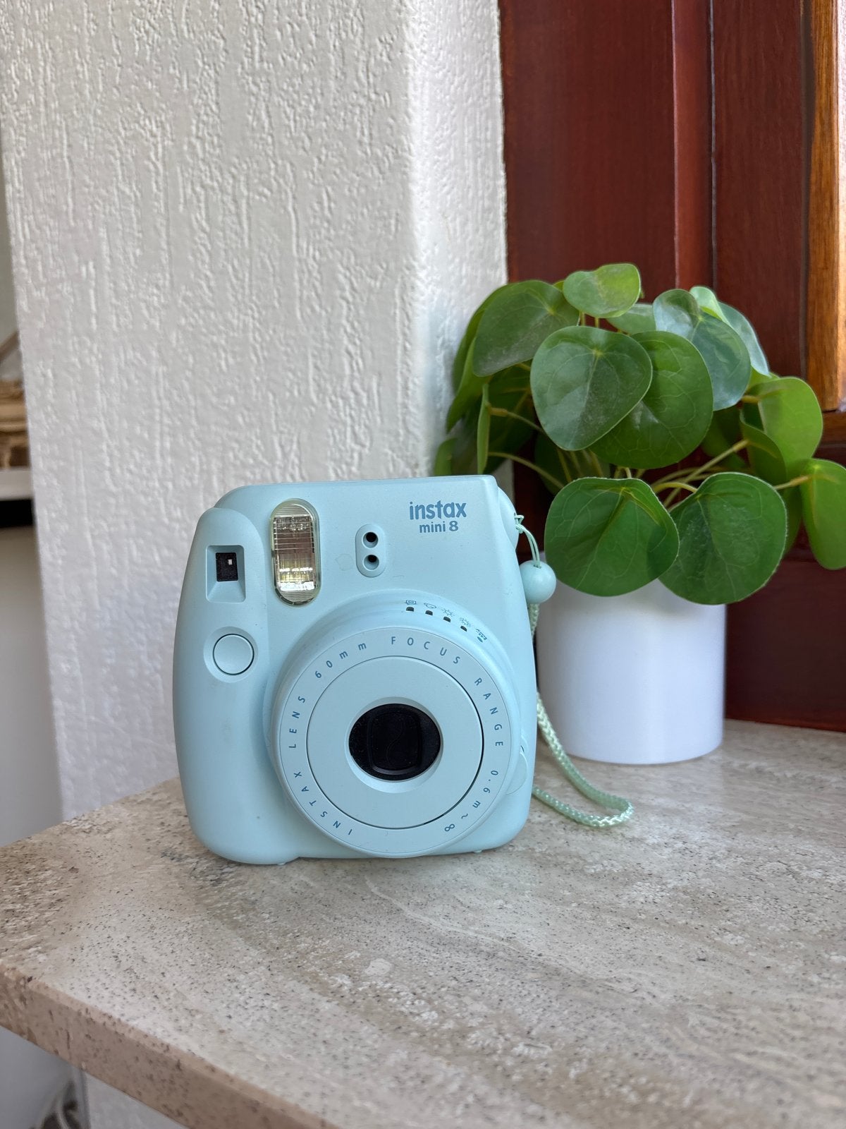 Instax Mini 8 Instant Camera - Blauw, Ingebouwde flitser, Gebruikt, Instant camera, Ophalen of Verzenden